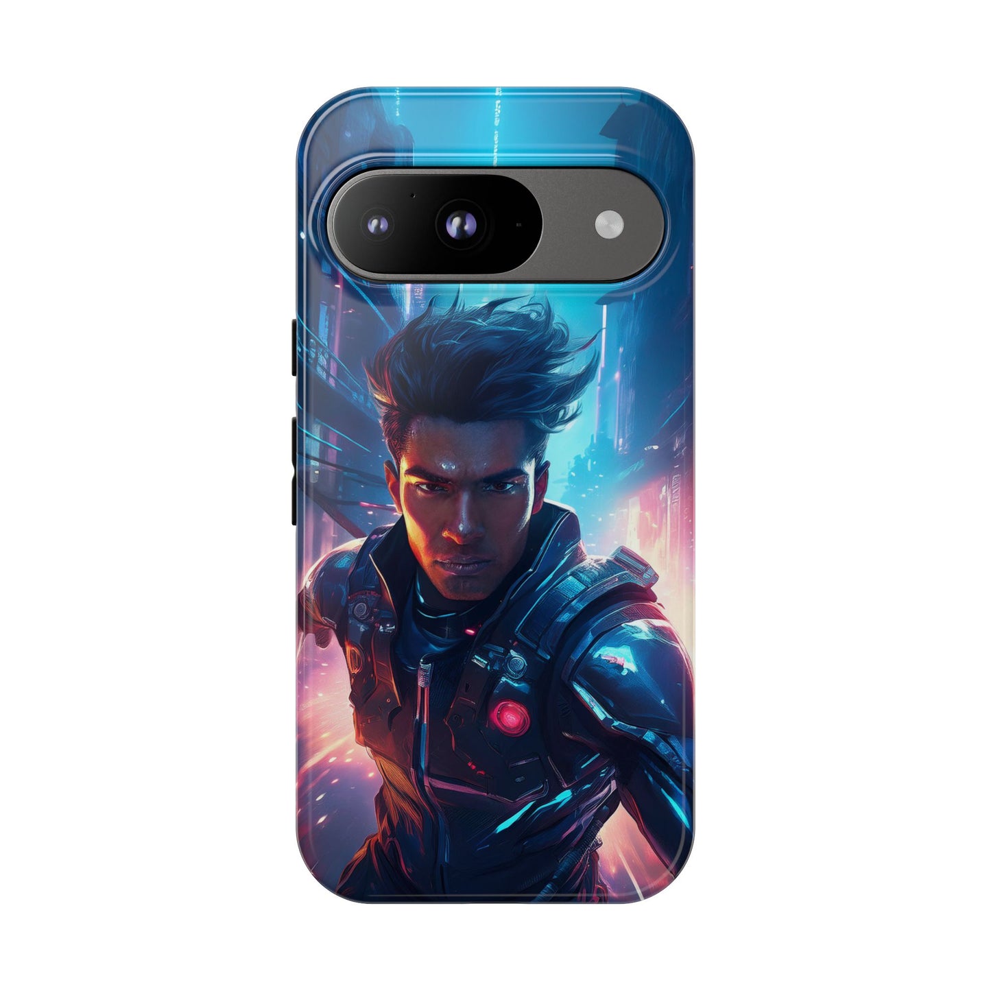 Futuristic Cyberpunk Male Cell Phone Case 017