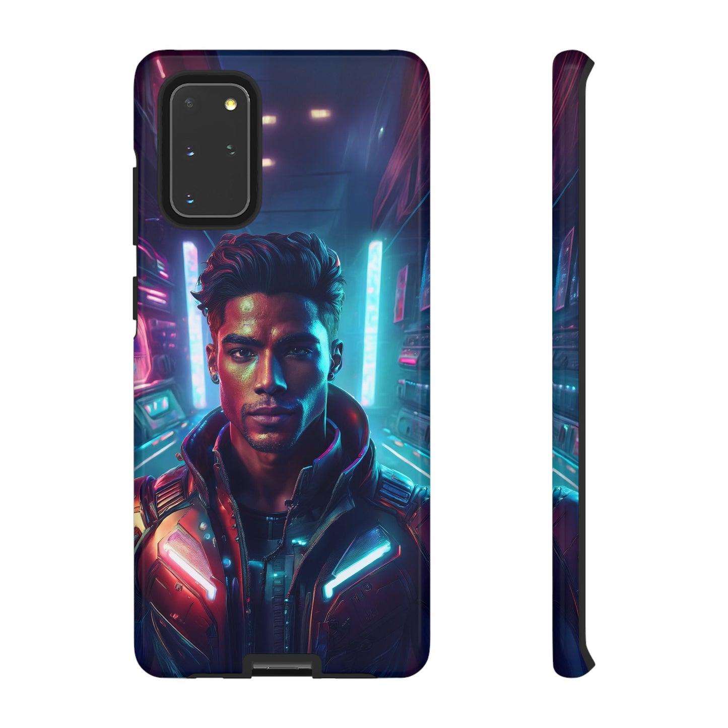 Futuristic Cyberpunk Male Cell Phone Case 007