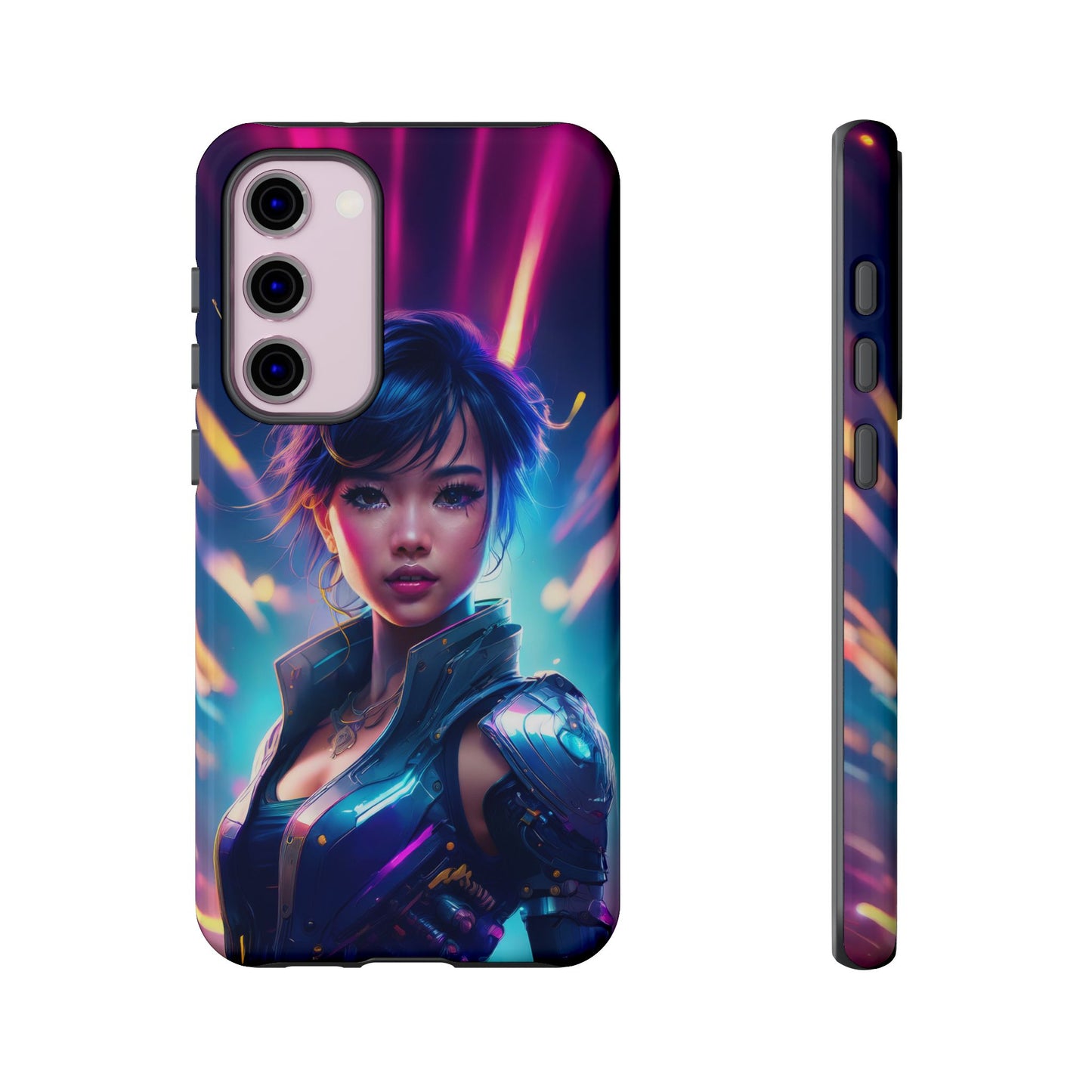 Futuristic Cyberpunk Female Cell Phone Case 024