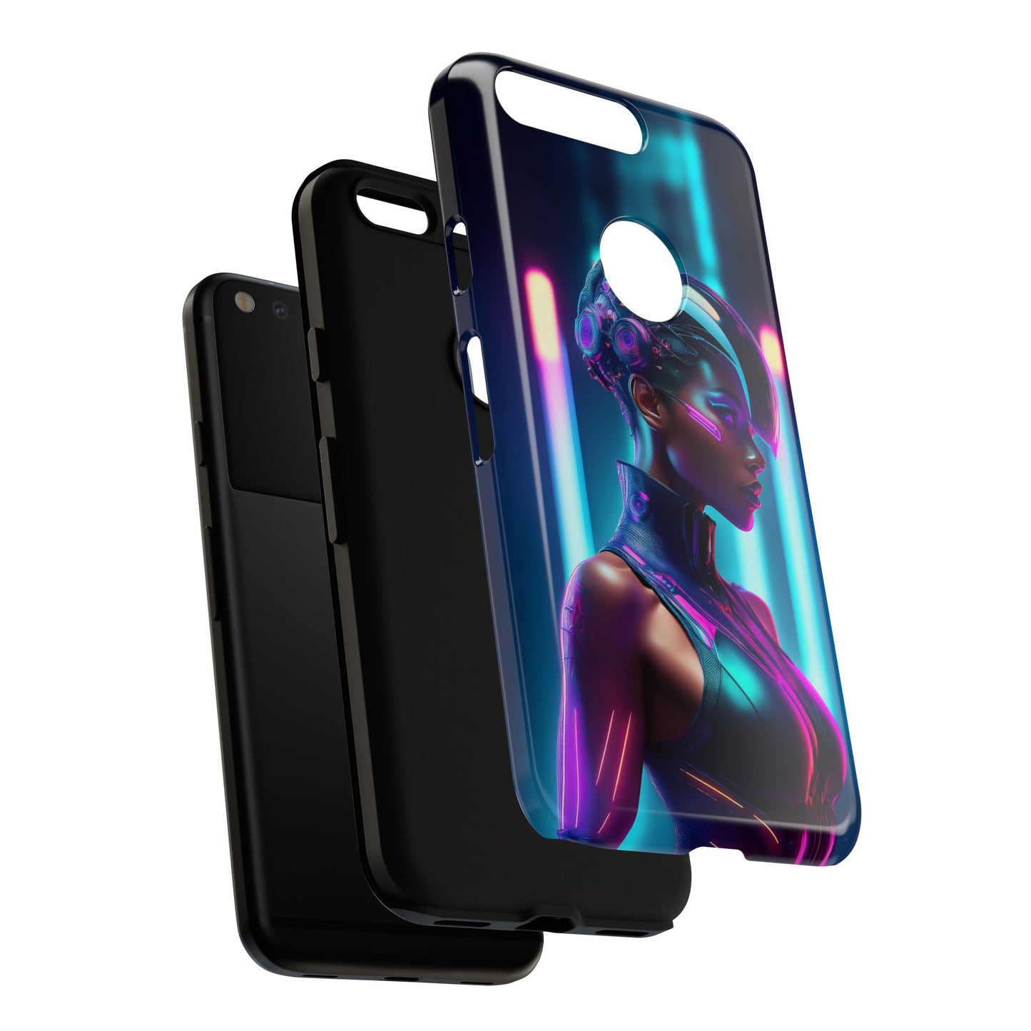 Futuristic Cyberpunk Female Cell Phone Case 021