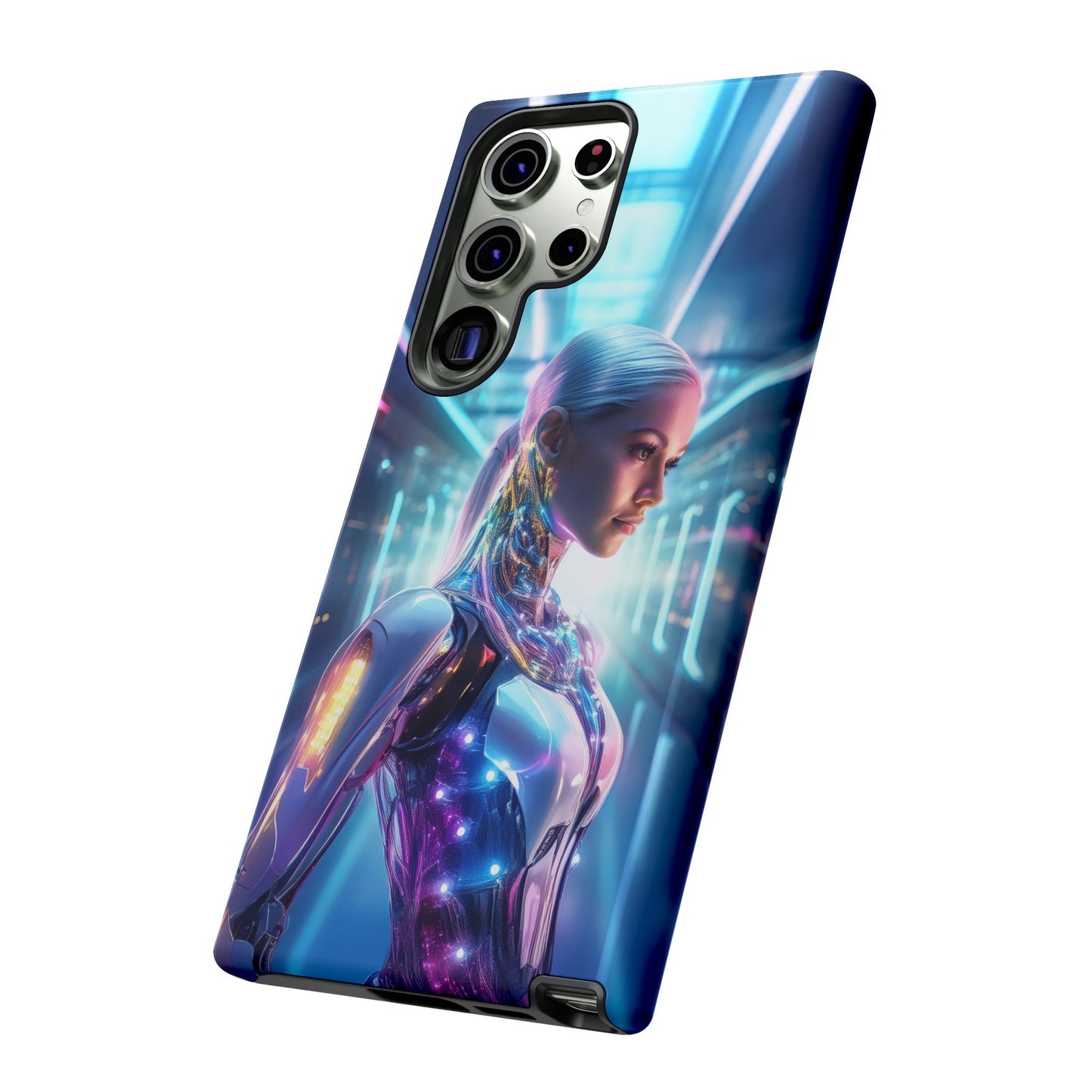 Futuristic Human Android Hybrid Cell Phone Case 015