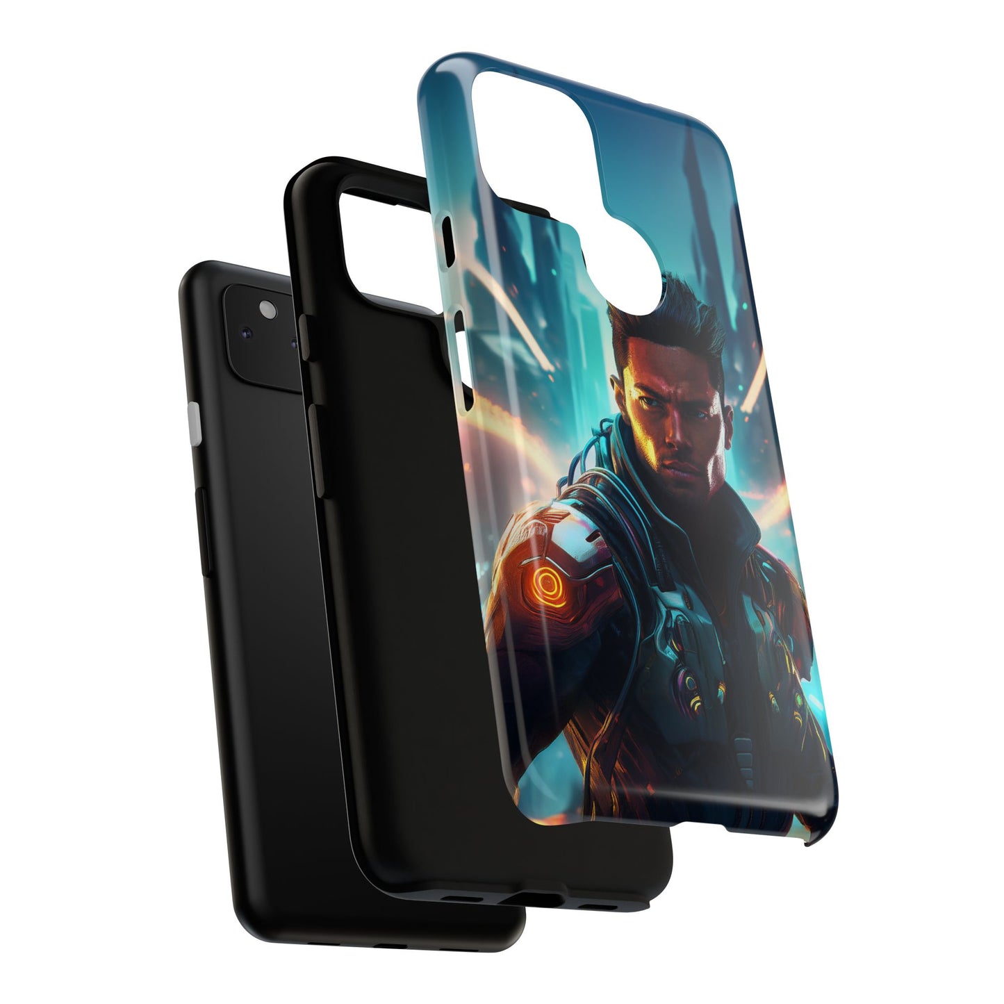 Futuristic Cyberpunk Male Cell Phone Case 015