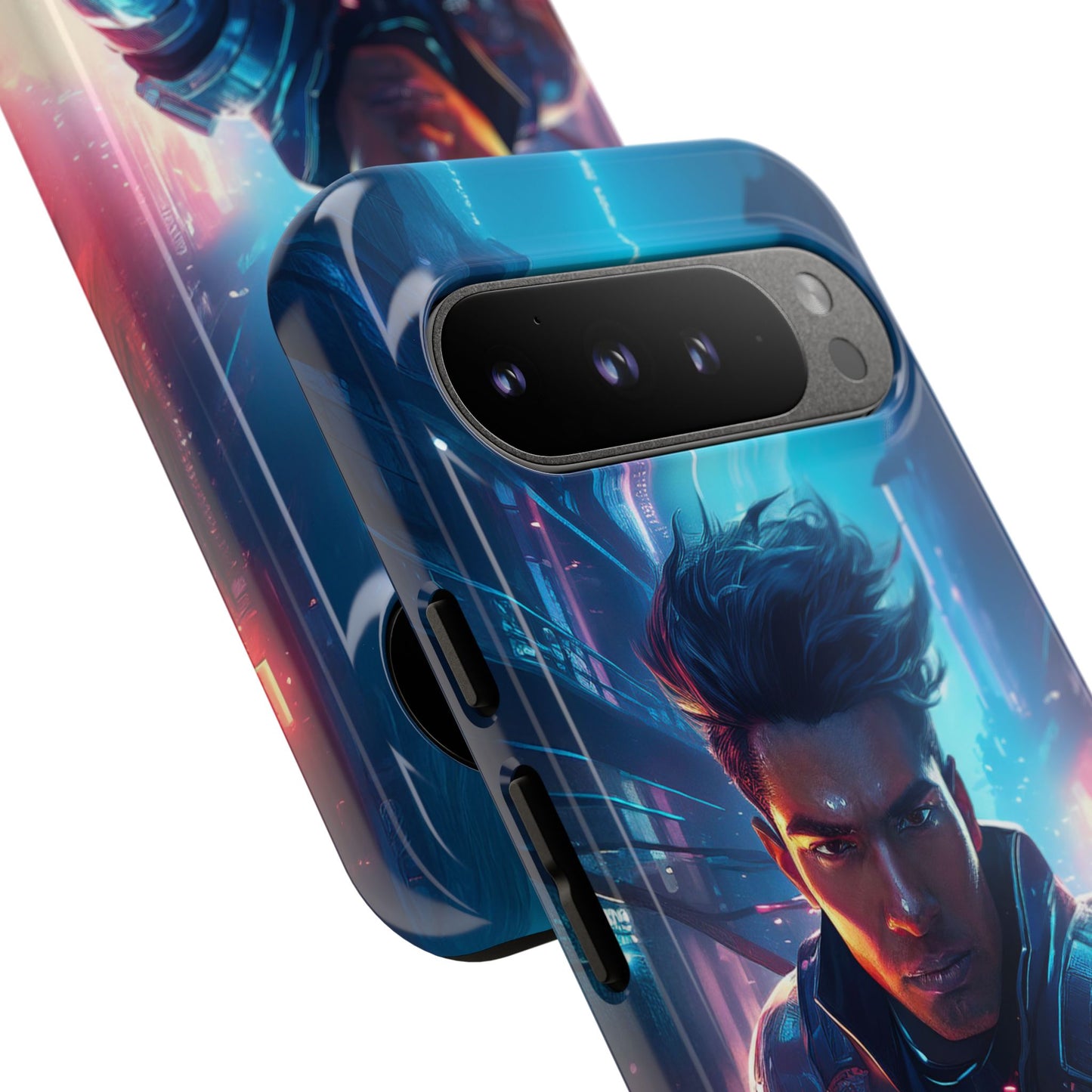 Futuristic Cyberpunk Male Cell Phone Case 017