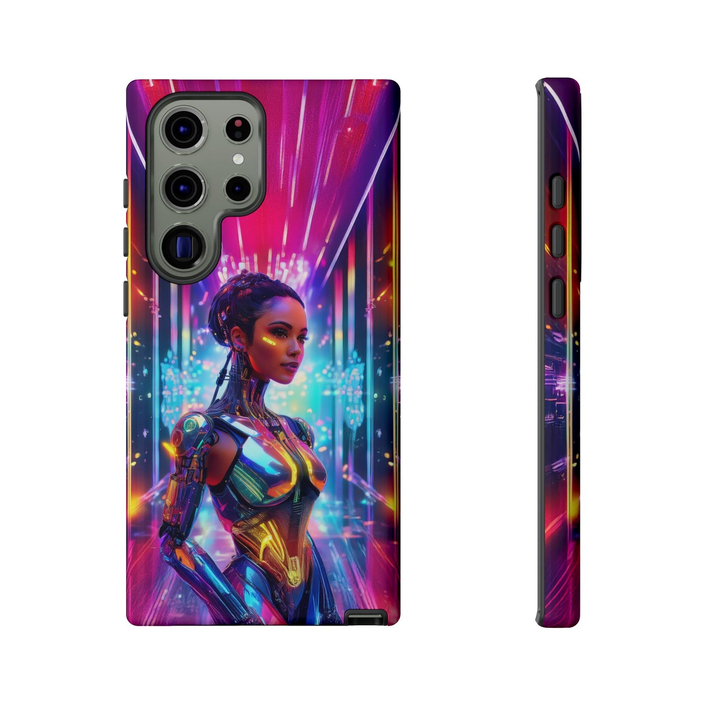 Futuristic Human Android Hybrid Cell Phone Case 006