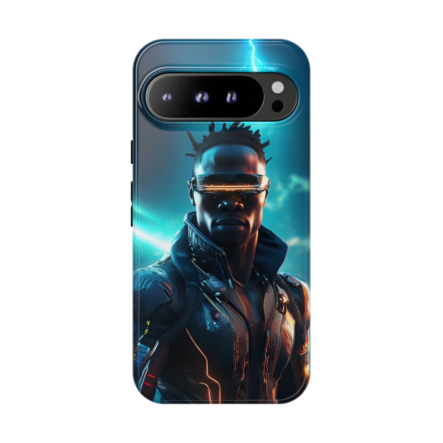 Futuristic Cyberpunk Male Cell Phone Case 014