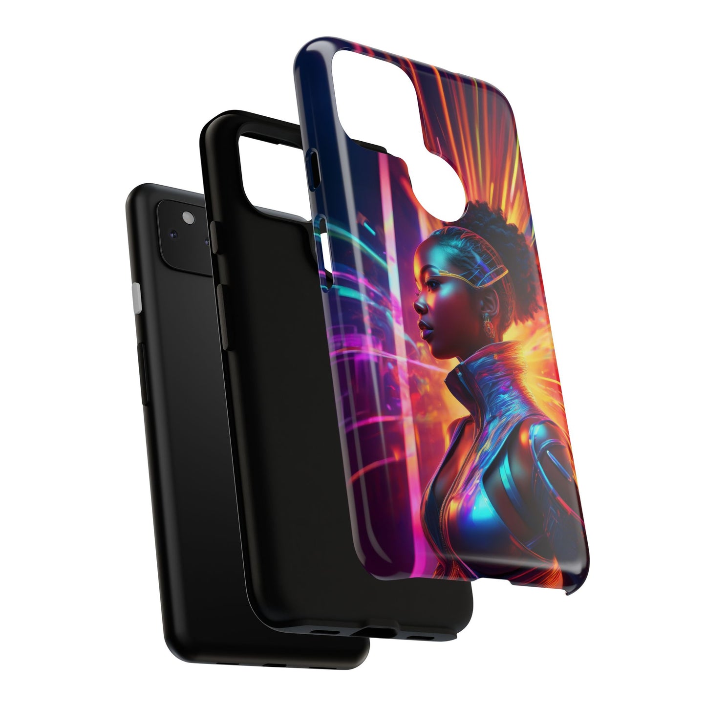 Futuristic Cyberpunk Female Cell Phone Case 001