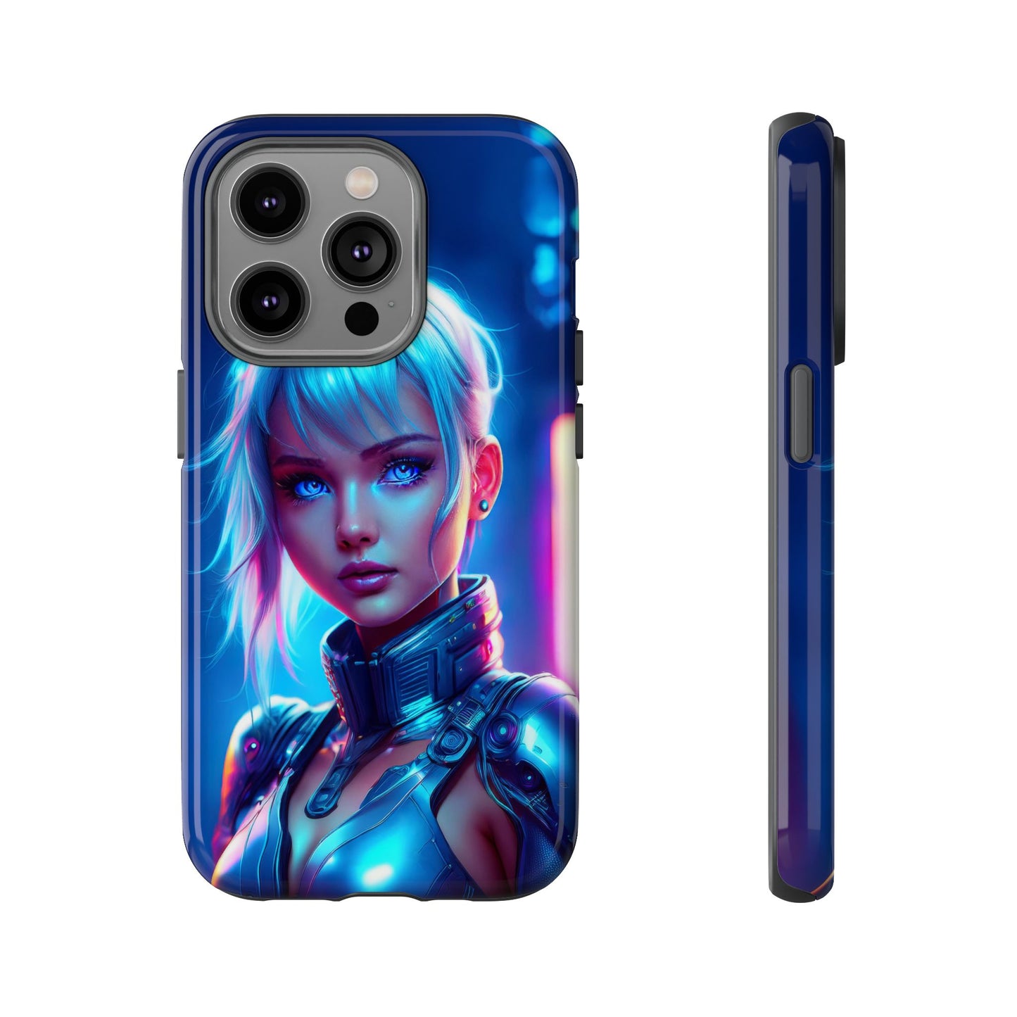 Futuristic Cyberpunk Female Cell Phone Case 013