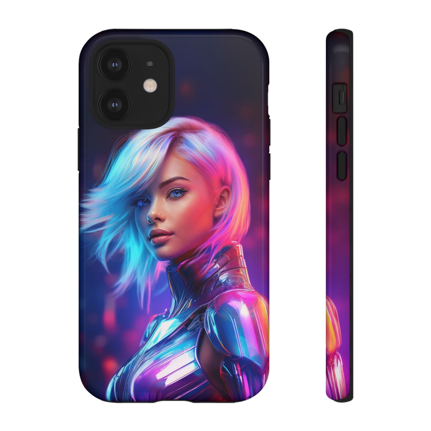 Futuristic Cyberpunk Female Cell Phone Case 028