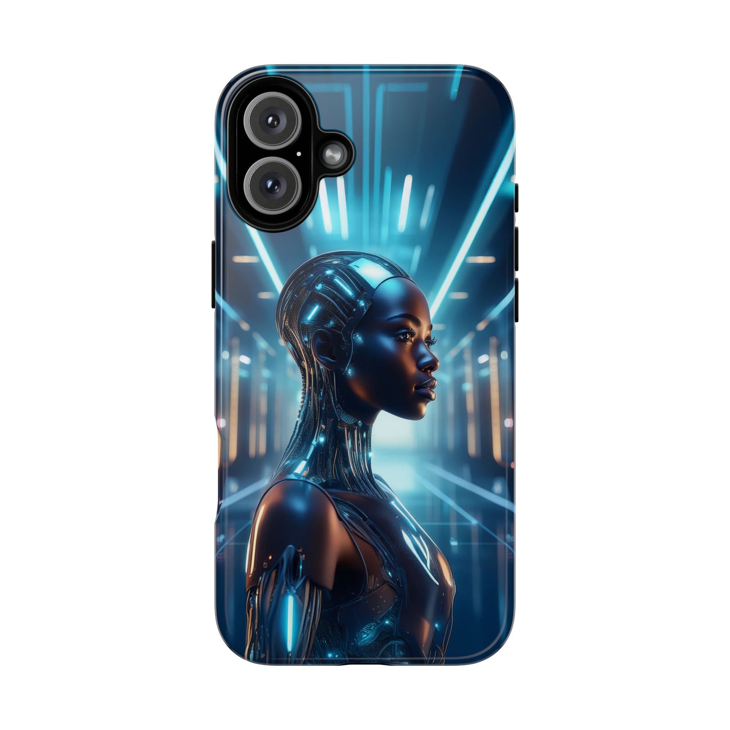 Futuristic Human Android Hybrid Cell Phone Case 003