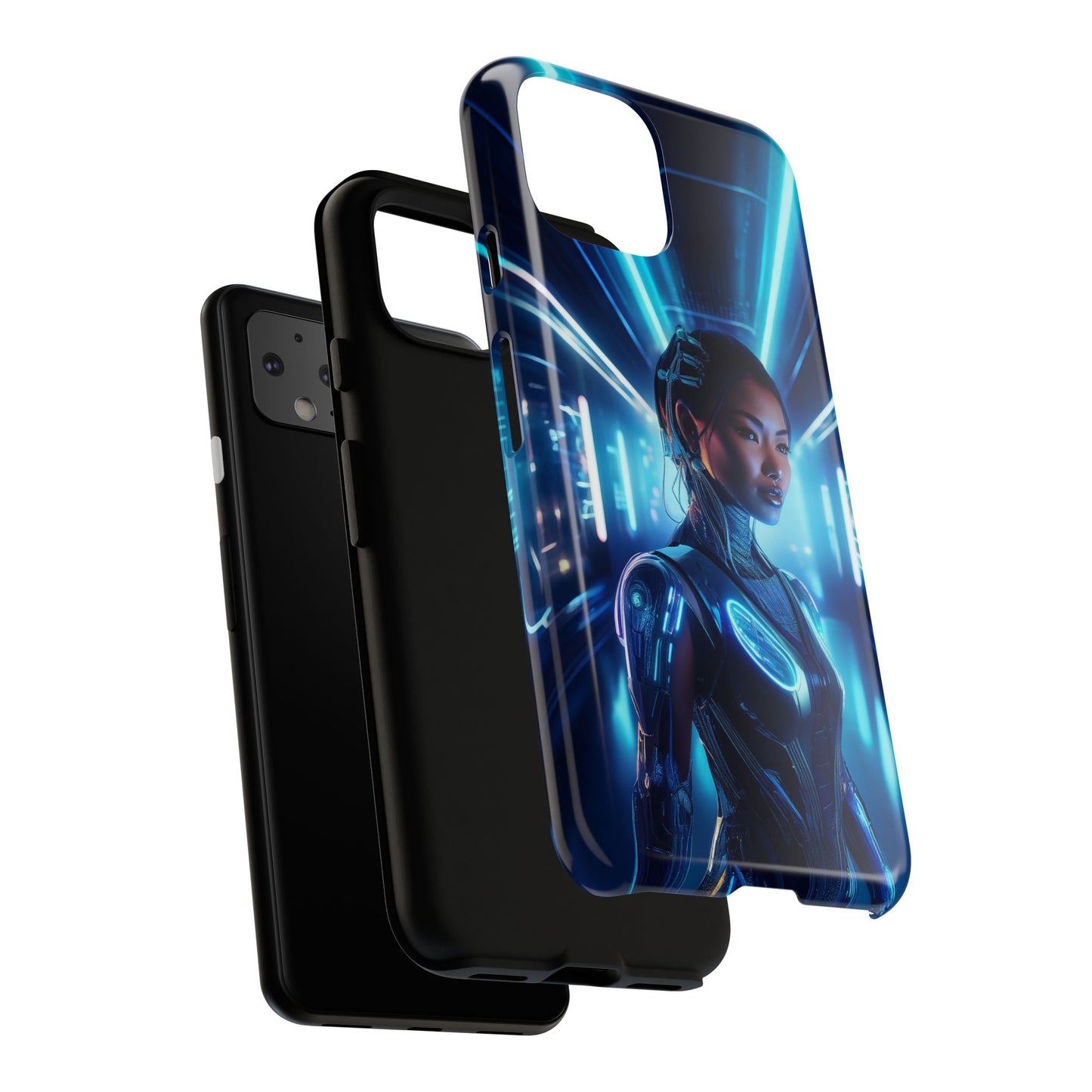 Futuristic Human Android Hybrid Cell Phone Case 004