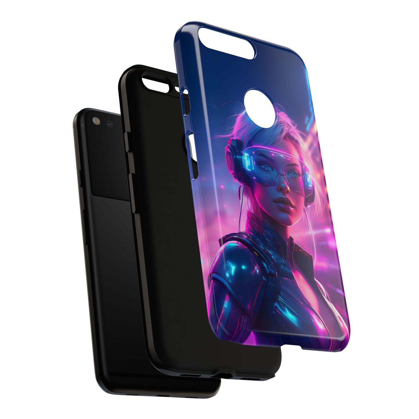 Futuristic Cyberpunk Female Cell Phone Case 029