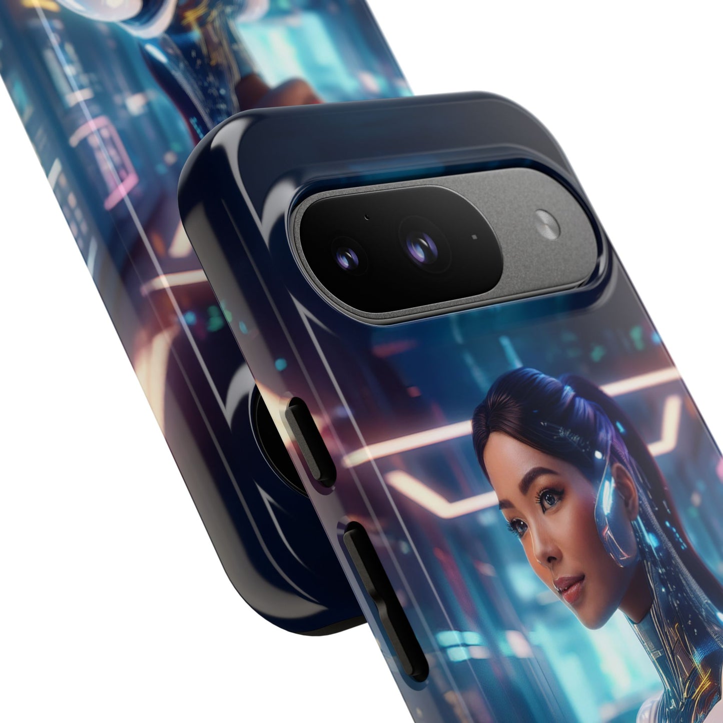 Futuristic Human Android Hybrid Cell Phone Case 005