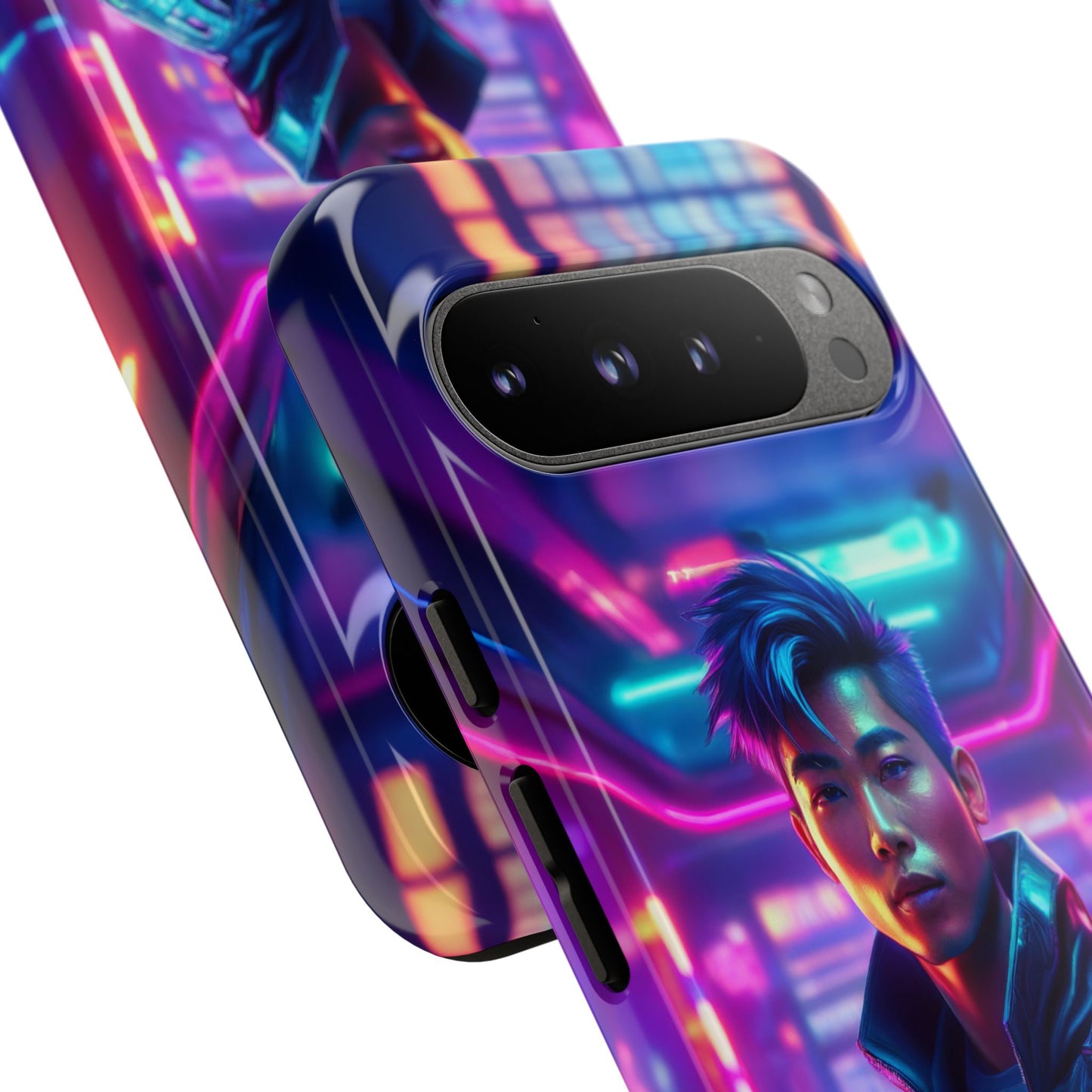 Futuristic Cyberpunk Male Cell Phone Case 012