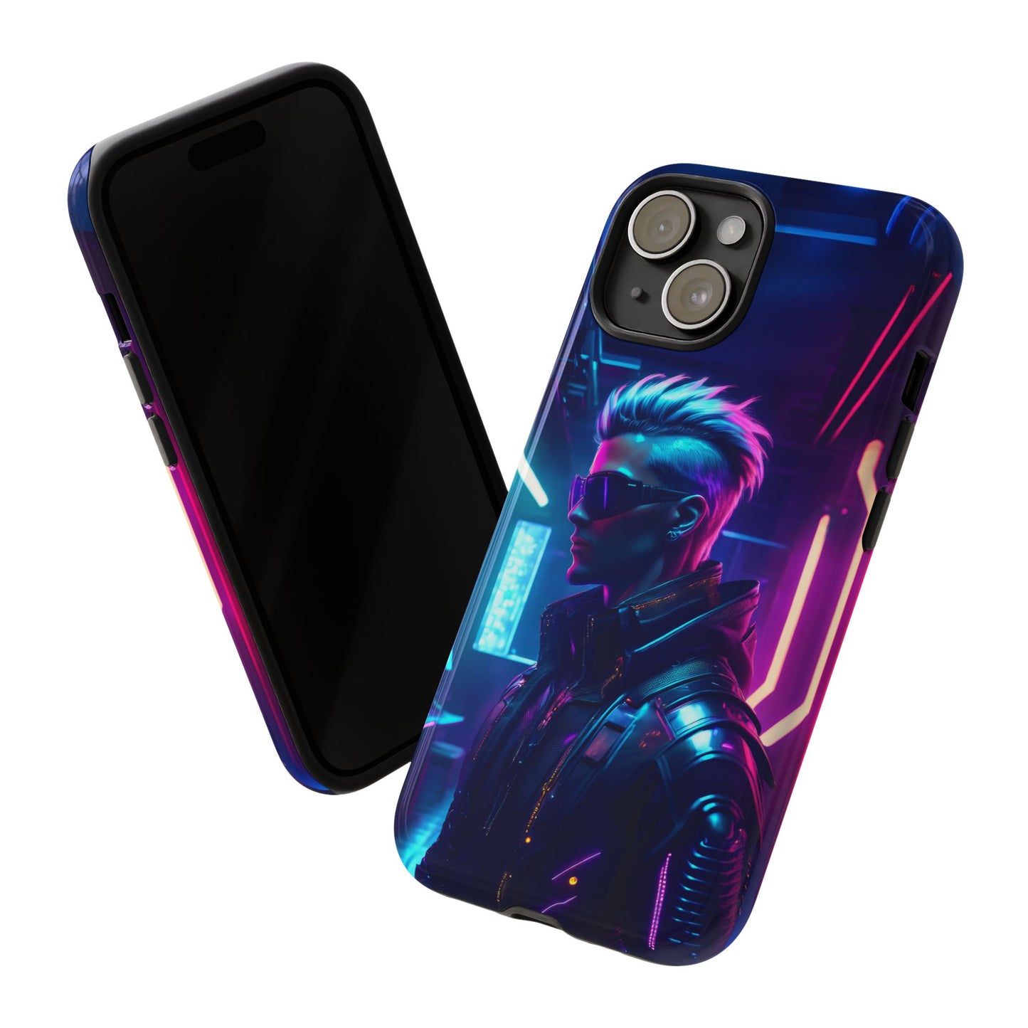 Futuristic Cyberpunk Male Cell Phone Case 002