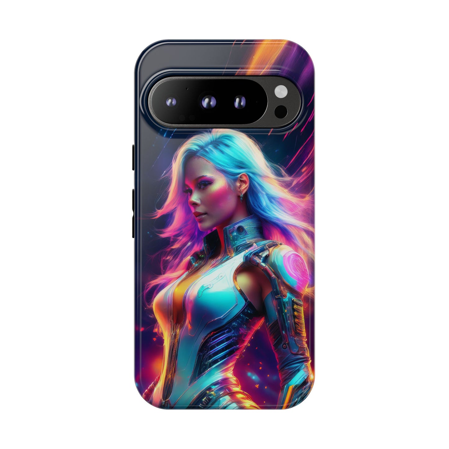 Futuristic Cyberpunk Female Cell Phone Case 012