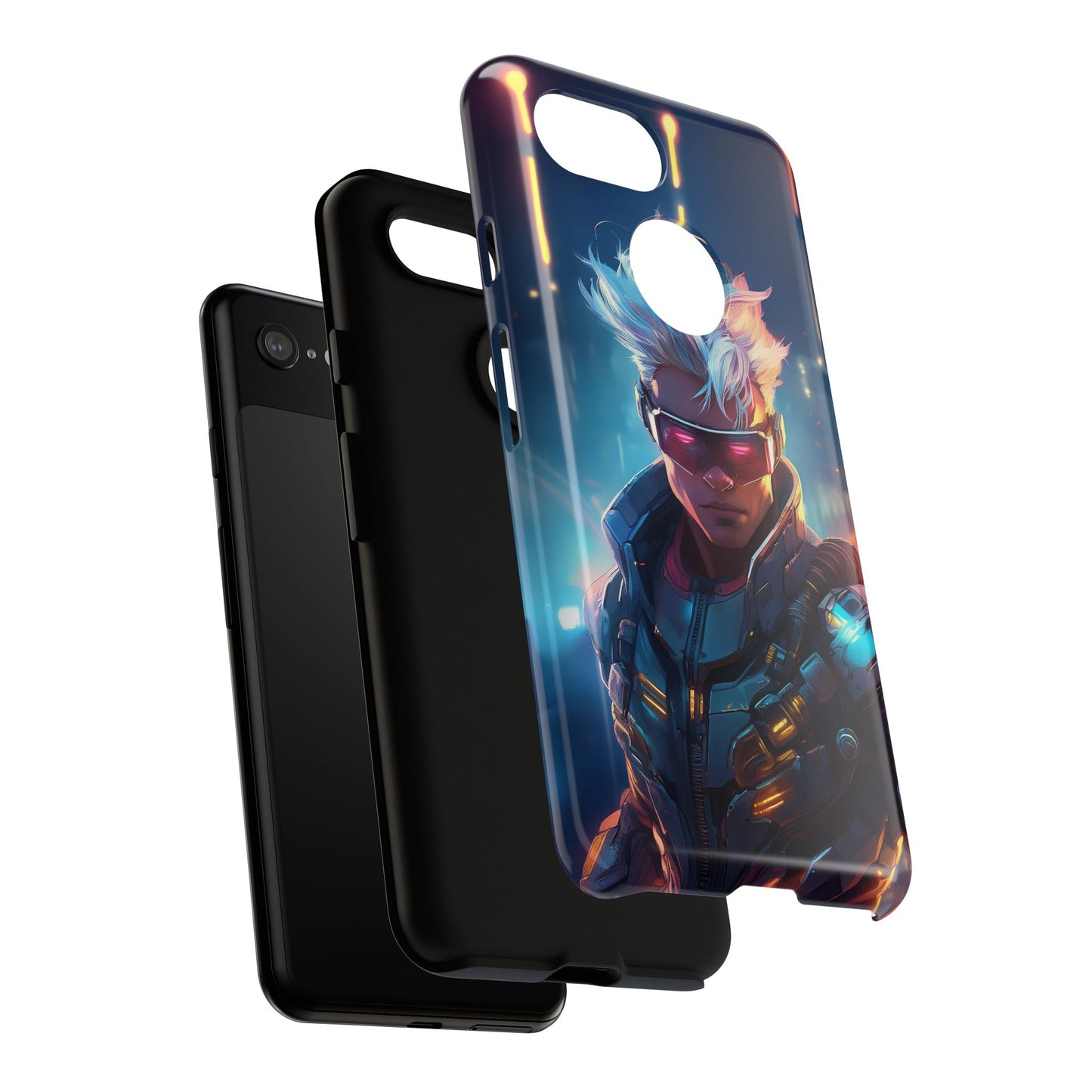 Futuristic Cyberpunk Male Cell Phone Case 018