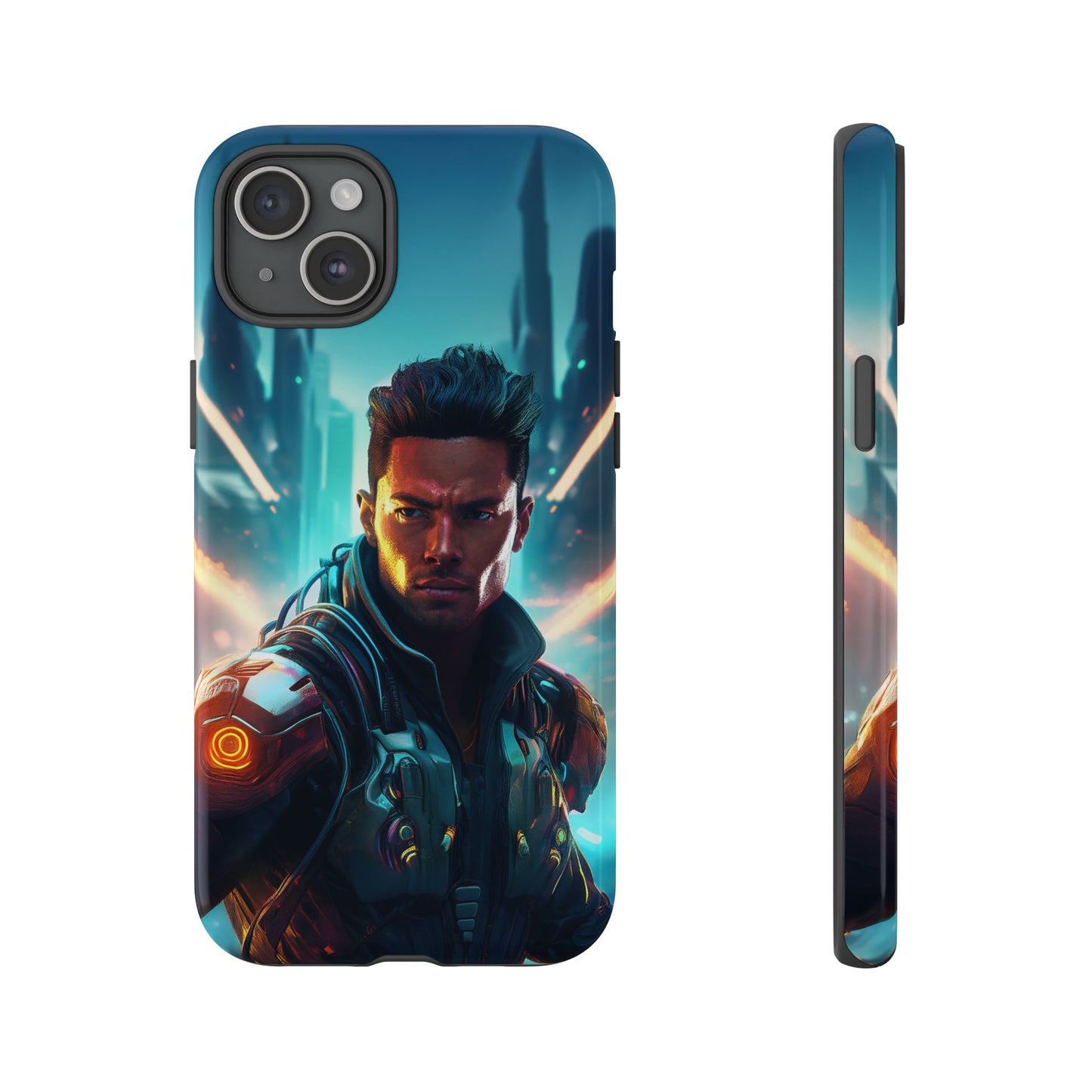 Futuristic Cyberpunk Male Cell Phone Case 015