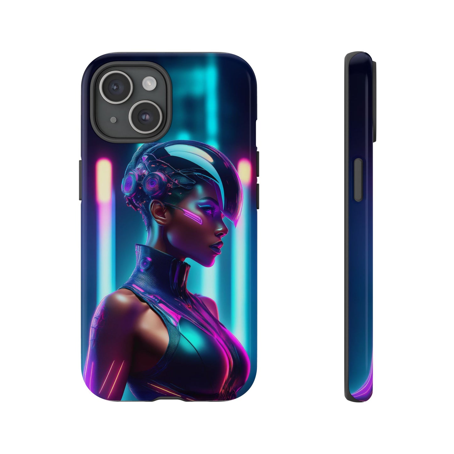 Futuristic Cyberpunk Female Cell Phone Case 021