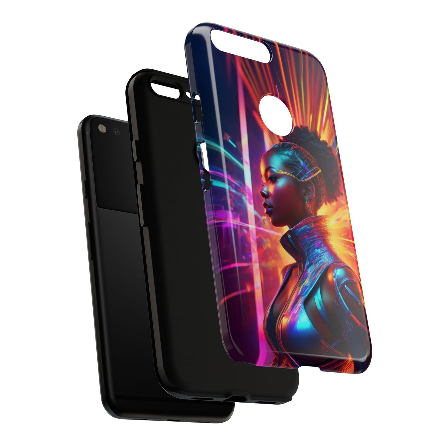 Futuristic Cyberpunk Female Cell Phone Case 001