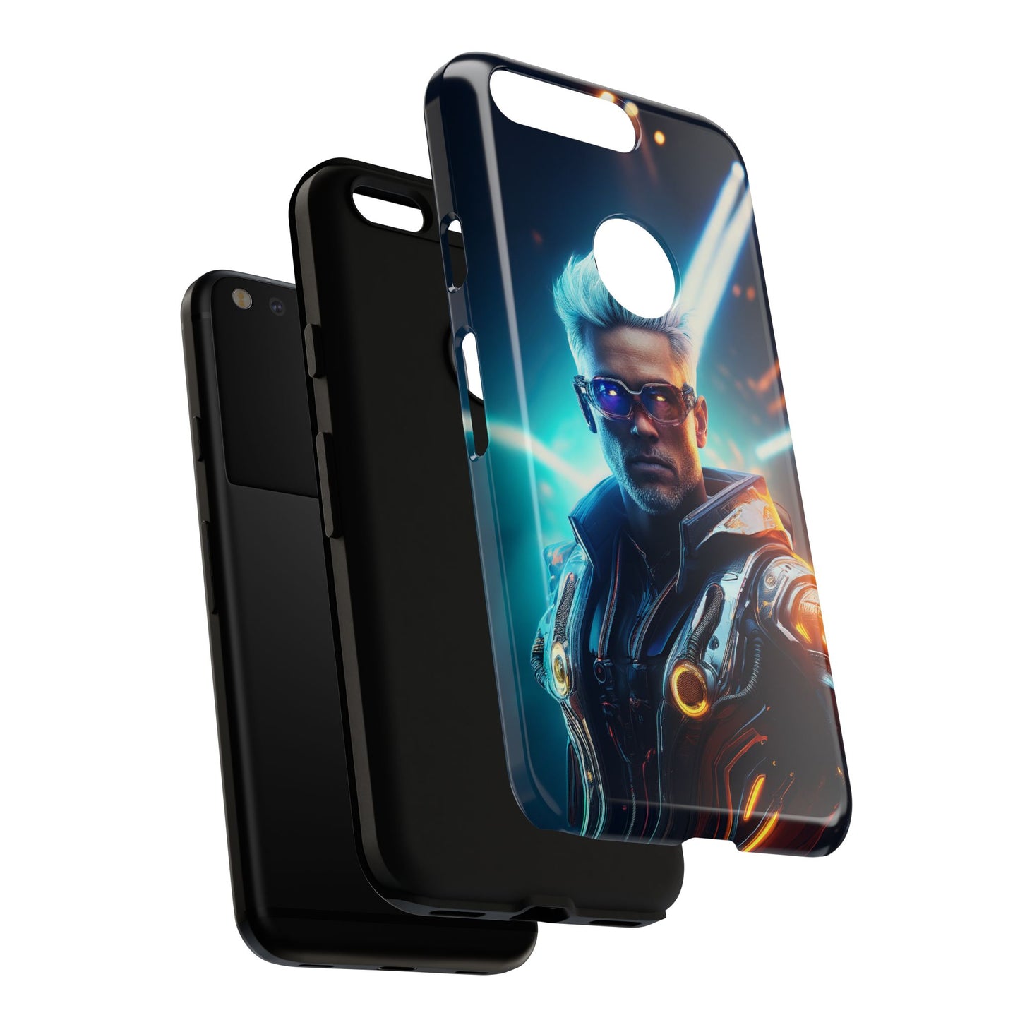 Futuristic Cyberpunk Male Cell Phone Case 013