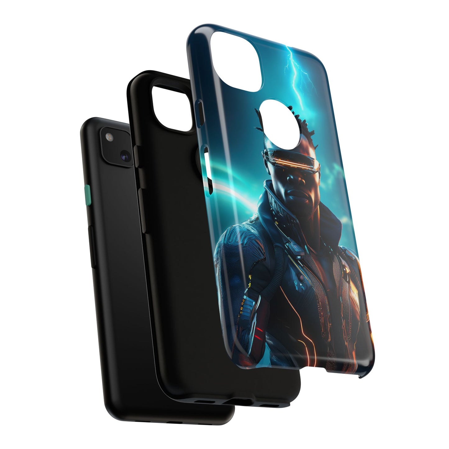 Futuristic Cyberpunk Male Cell Phone Case 014