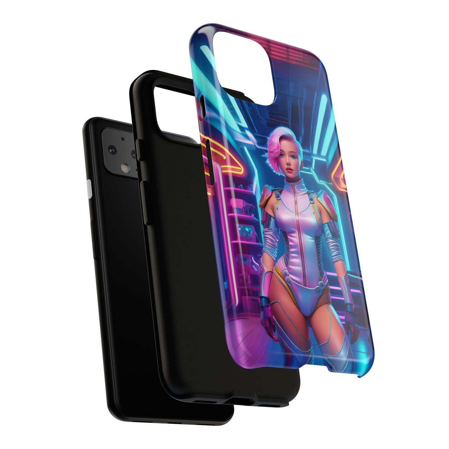 Futuristic Cyberpunk Female Cell Phone Case 002