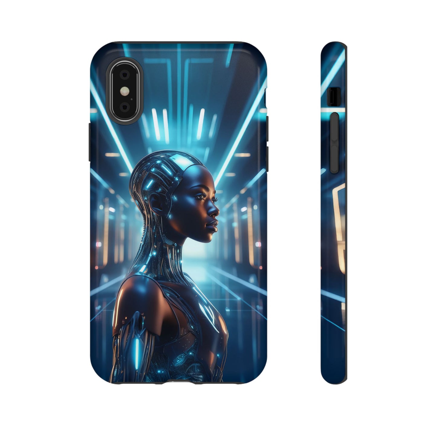 Futuristic Human Android Hybrid Cell Phone Case 003