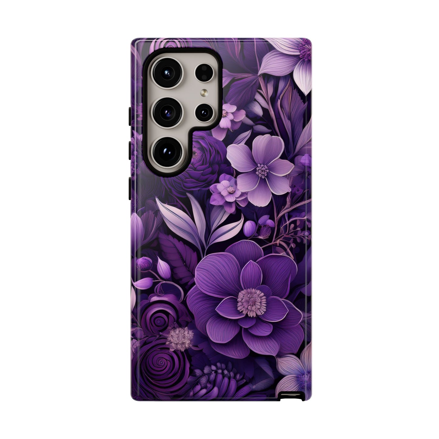 Purple Florals Tough Cases