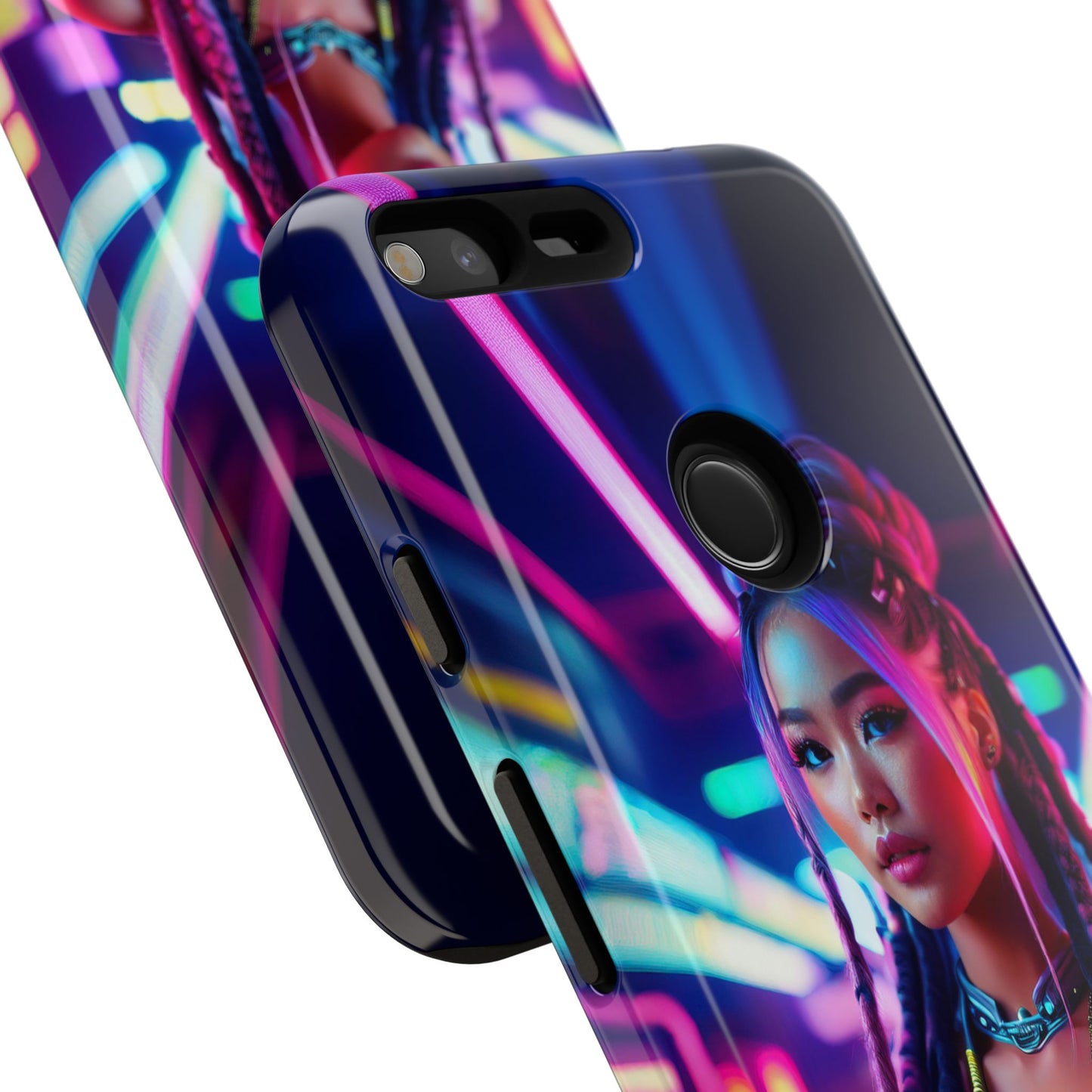 Futuristic Cyberpunk Female Cell Phone Case 008