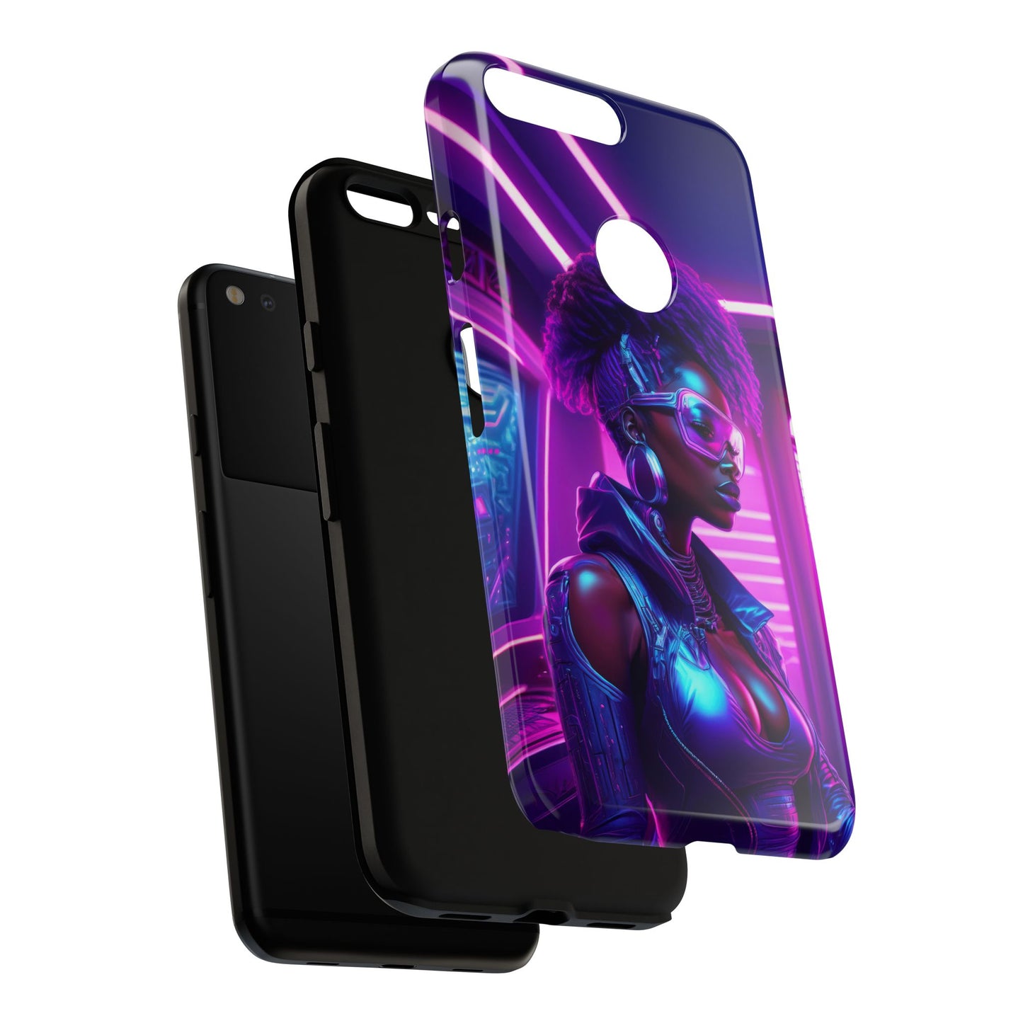 Futuristic Cyberpunk Female Cell Phone Case 004