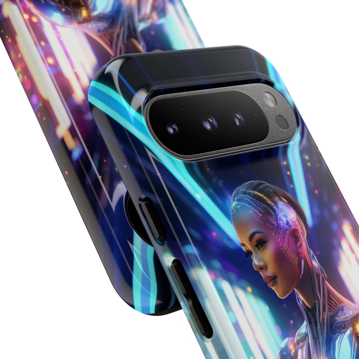 Futuristic Human Android Hybrid Cell Phone Case 010