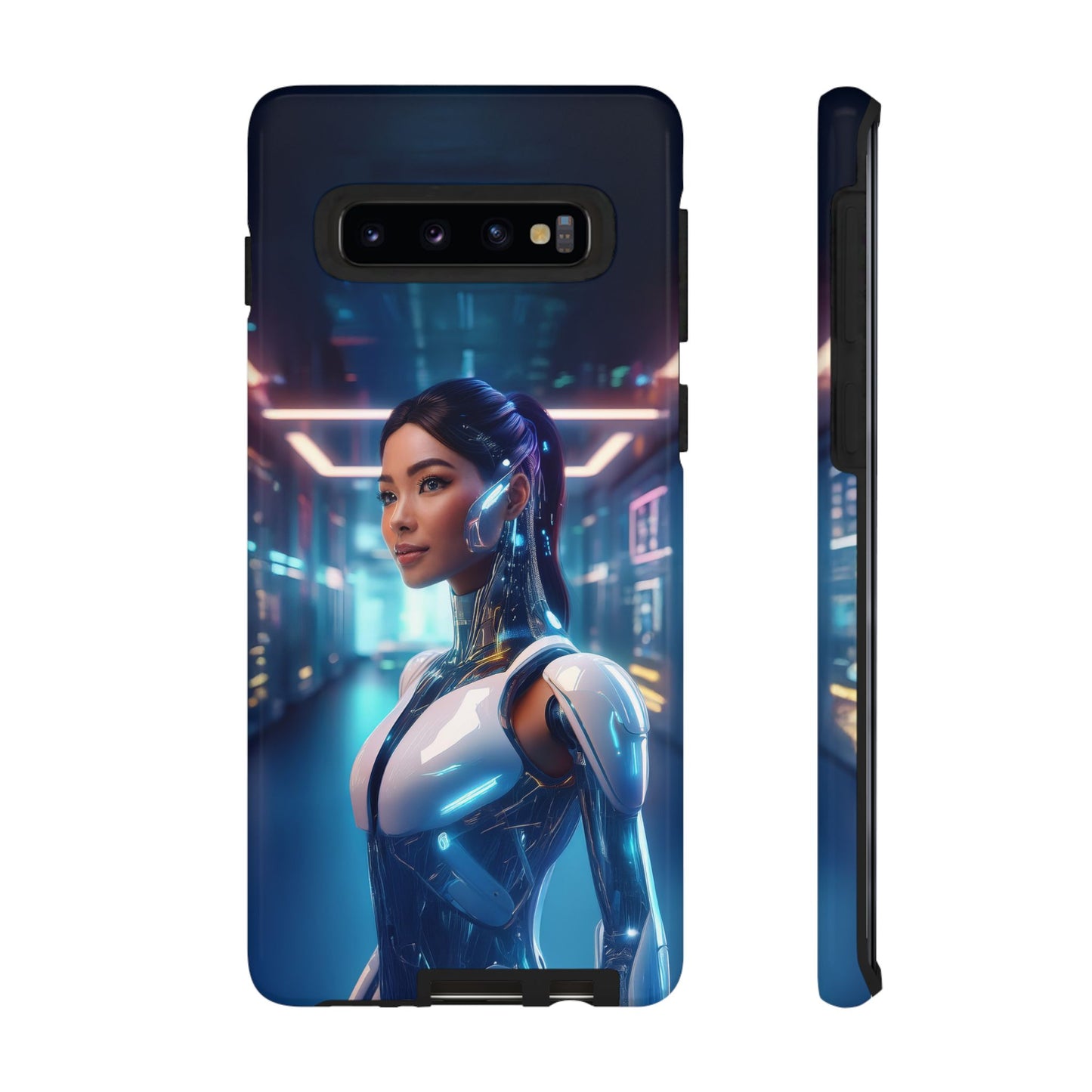 Futuristic Human Android Hybrid Cell Phone Case 005