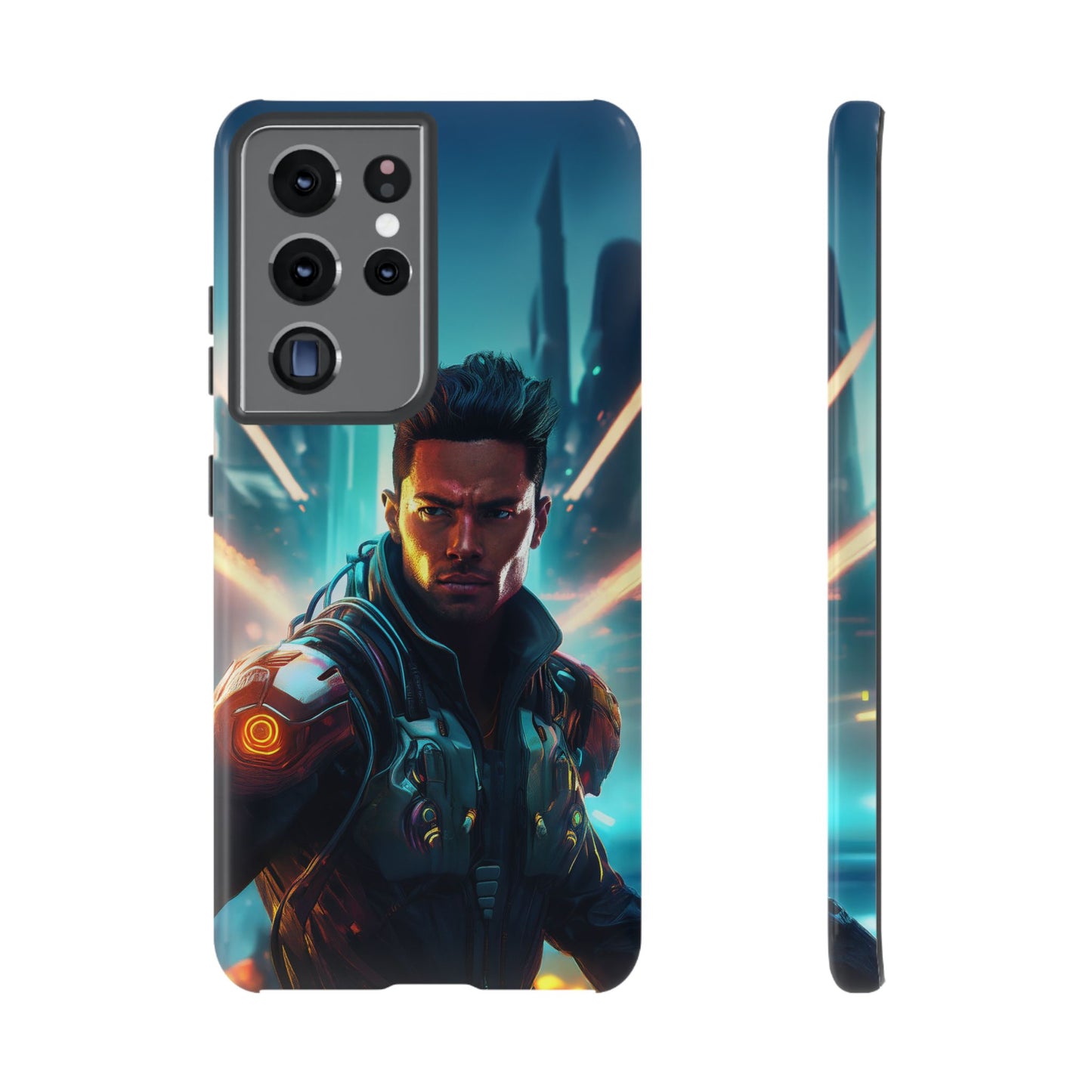 Futuristic Cyberpunk Male Cell Phone Case 015