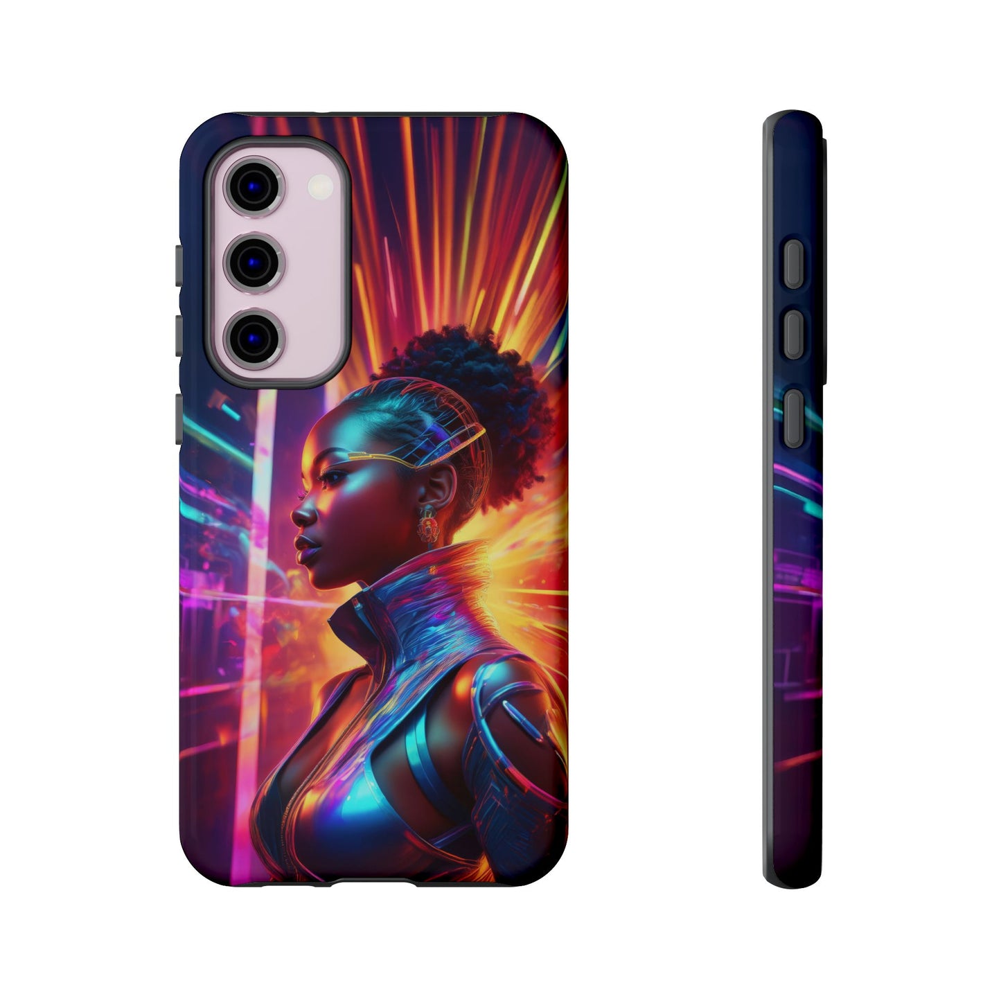 Futuristic Cyberpunk Female Cell Phone Case 001