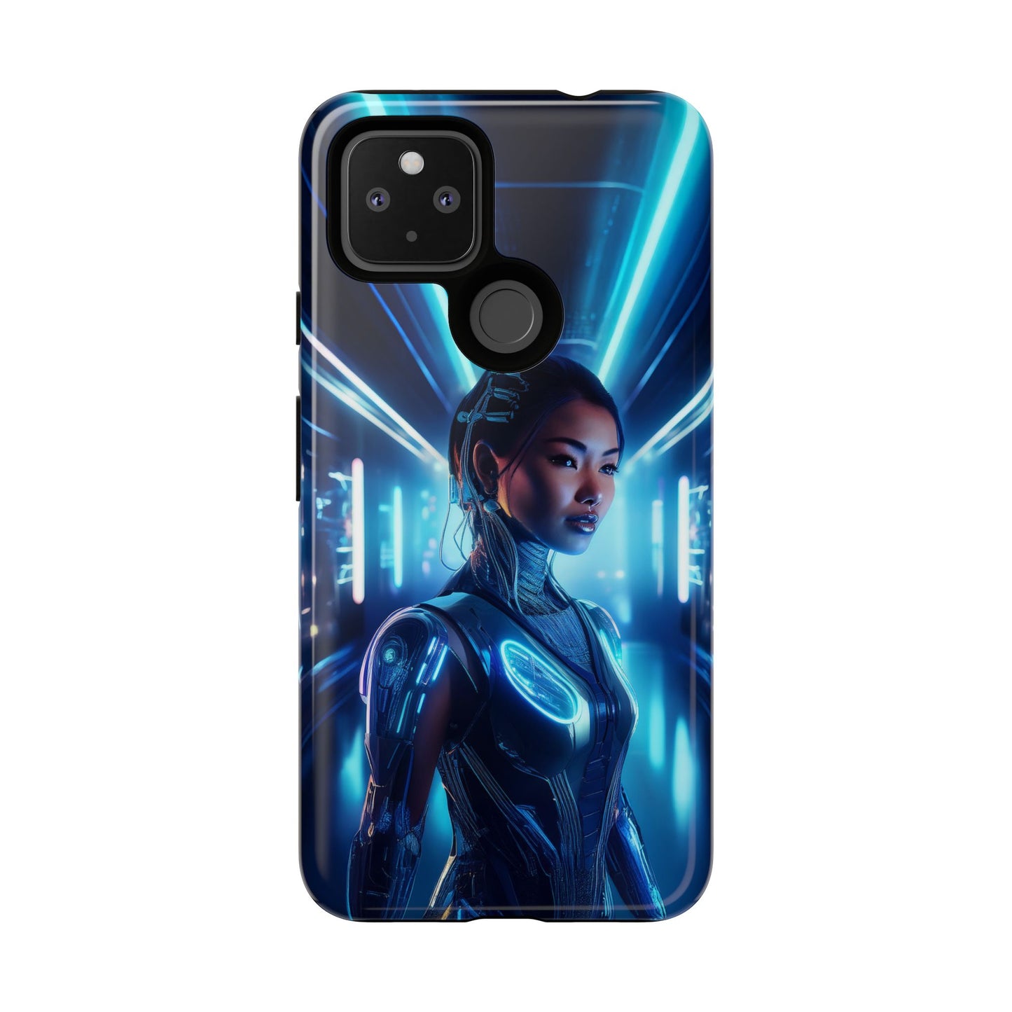 Futuristic Human Android Hybrid Cell Phone Case 004