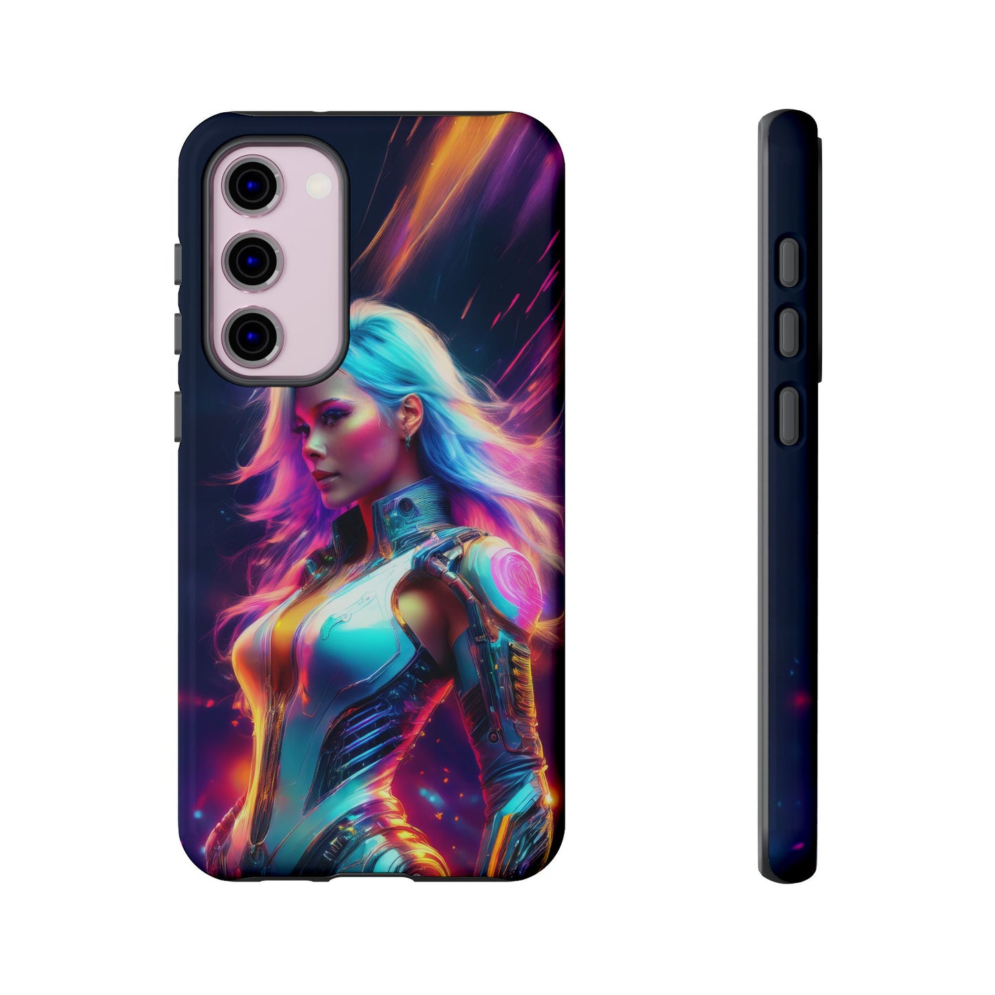 Futuristic Cyberpunk Female Cell Phone Case 012