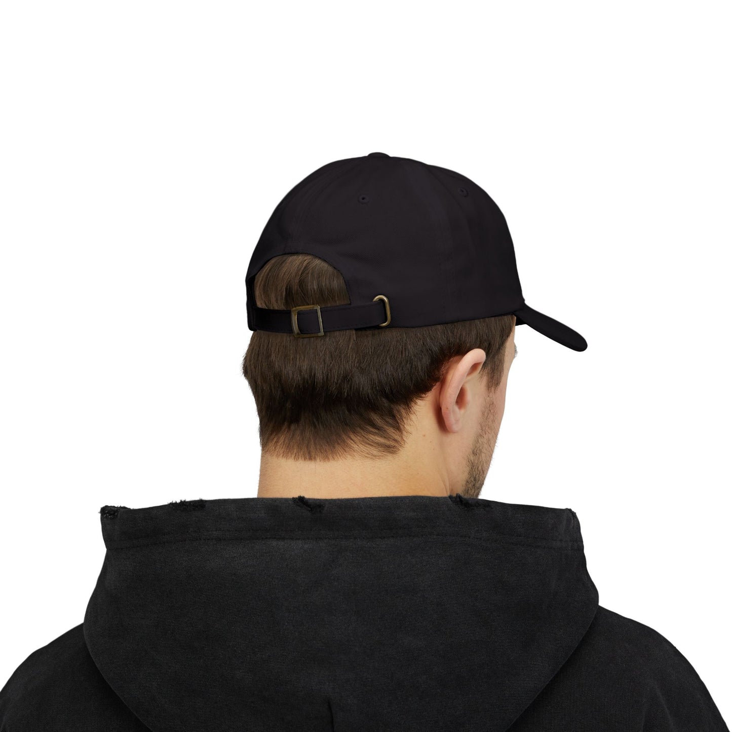 Dog Dad Classic Dad Hat – Embroidered Minimalist Dog Face Hat for Proud Pet Dads and Canine Companions. Blue Letters