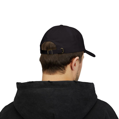 Dog Dad Classic Dad Hat – Embroidered Minimalist Dog Face Hat for Proud Pet Dads and Canine Companions. Blue Letters