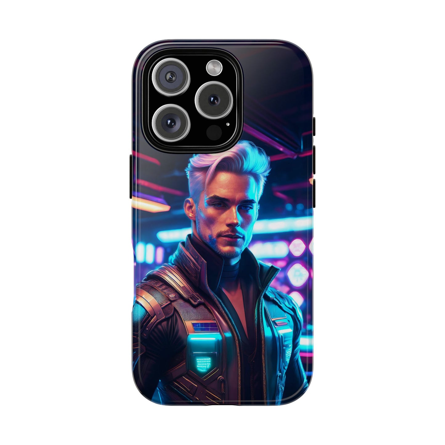 Futuristic Cyberpunk Male Cell Phone Case 008