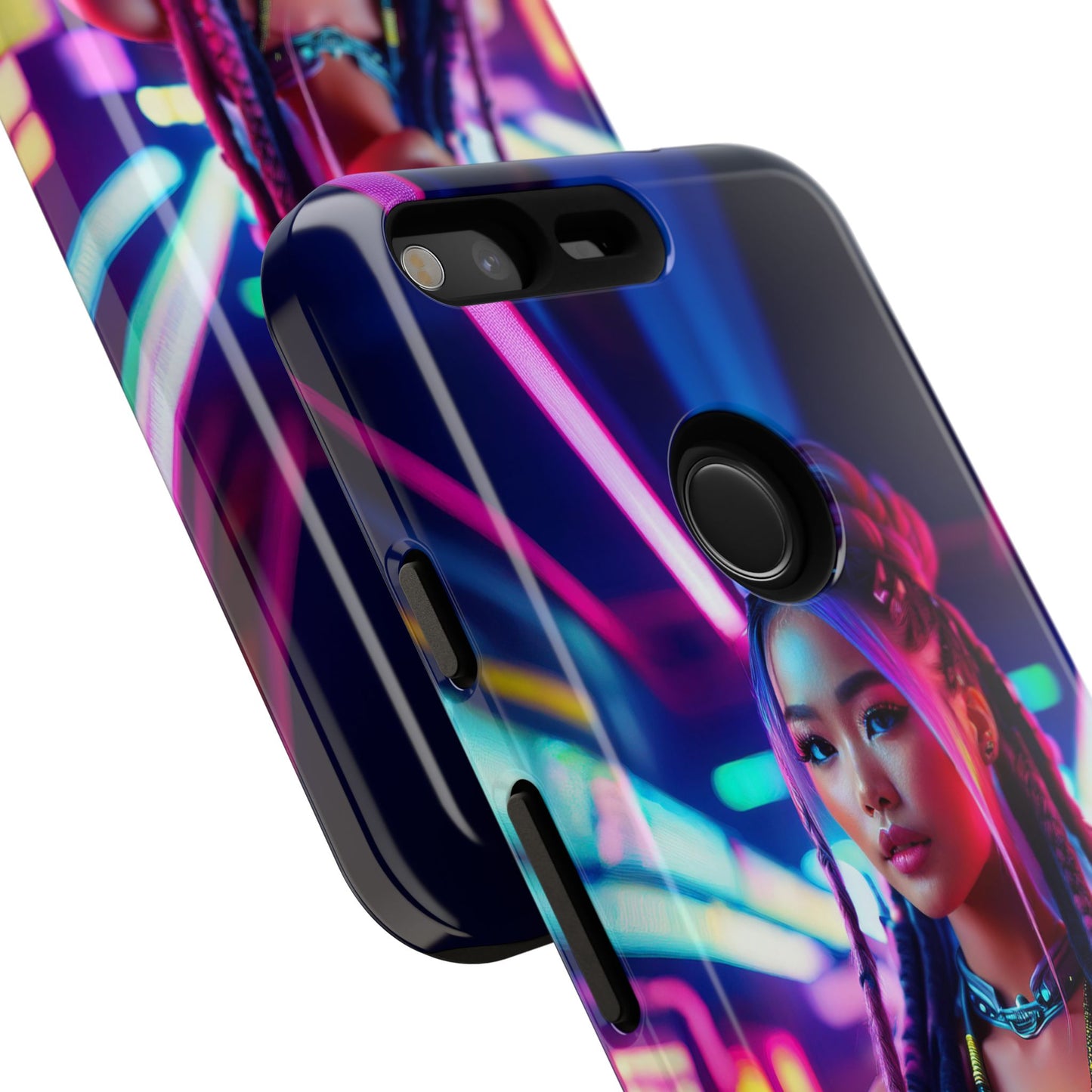 Futuristic Cyberpunk Female Cell Phone Case 008