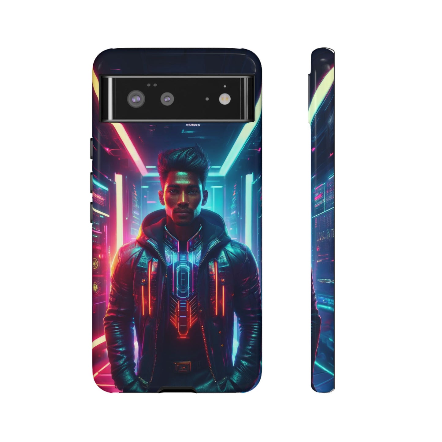 Futuristic Cyberpunk Male Cell Phone Case 001