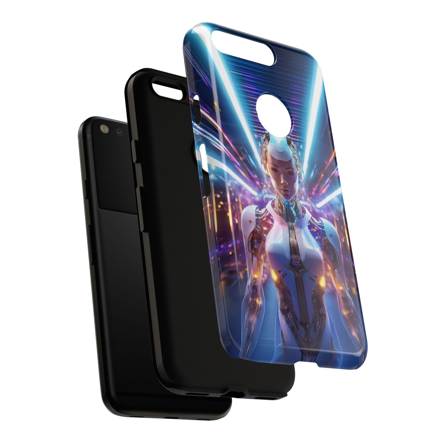 Futuristic Human Android Hybrid Cell Phone Case 007