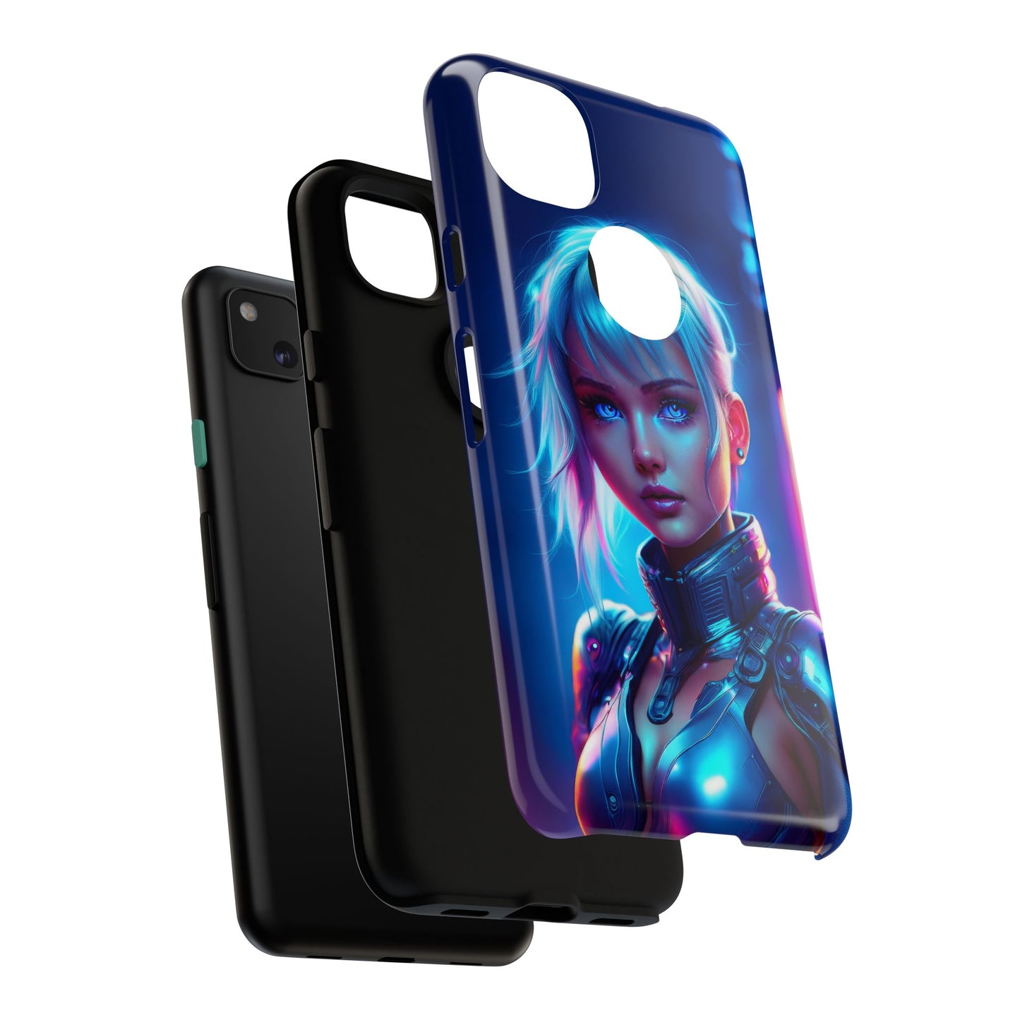 Futuristic Cyberpunk Female Cell Phone Case 013