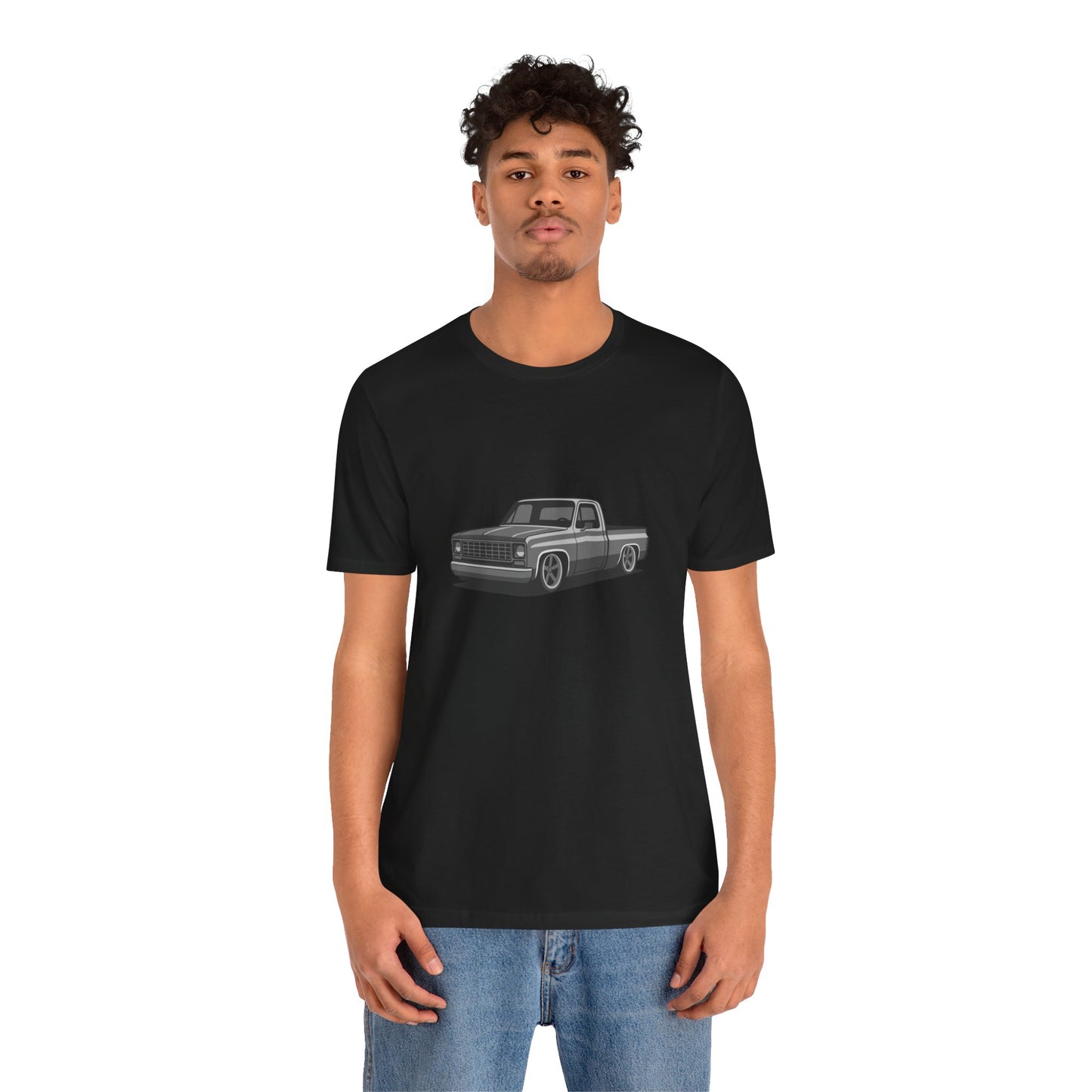Classic Truck Graphic Tee Dark Theme – Vintage Pickup Vector Design for Car Enthusiasts