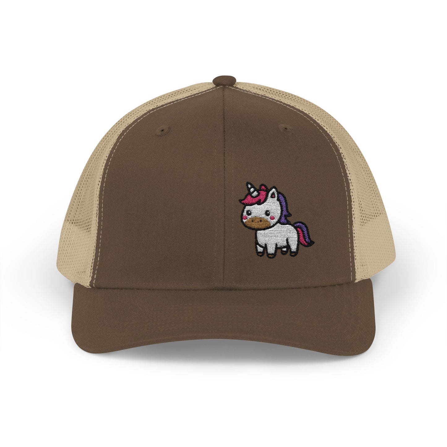 Cute Unicorn Trucker Hat – Embroidered Kawaii Unicorn Hat with Rainbow Tail for Magical Vibes and Whimsical Style