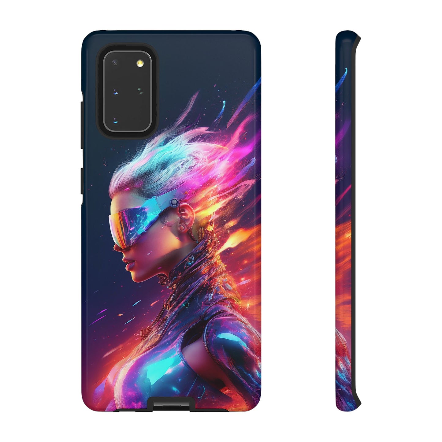 Futuristic Cyberpunk Female Cell Phone Case 025