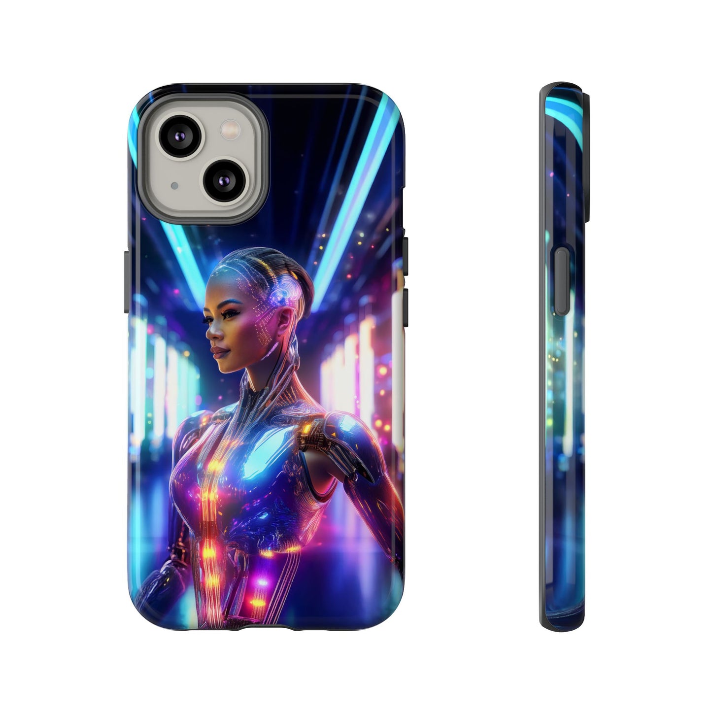 Futuristic Human Android Hybrid Cell Phone Case 010