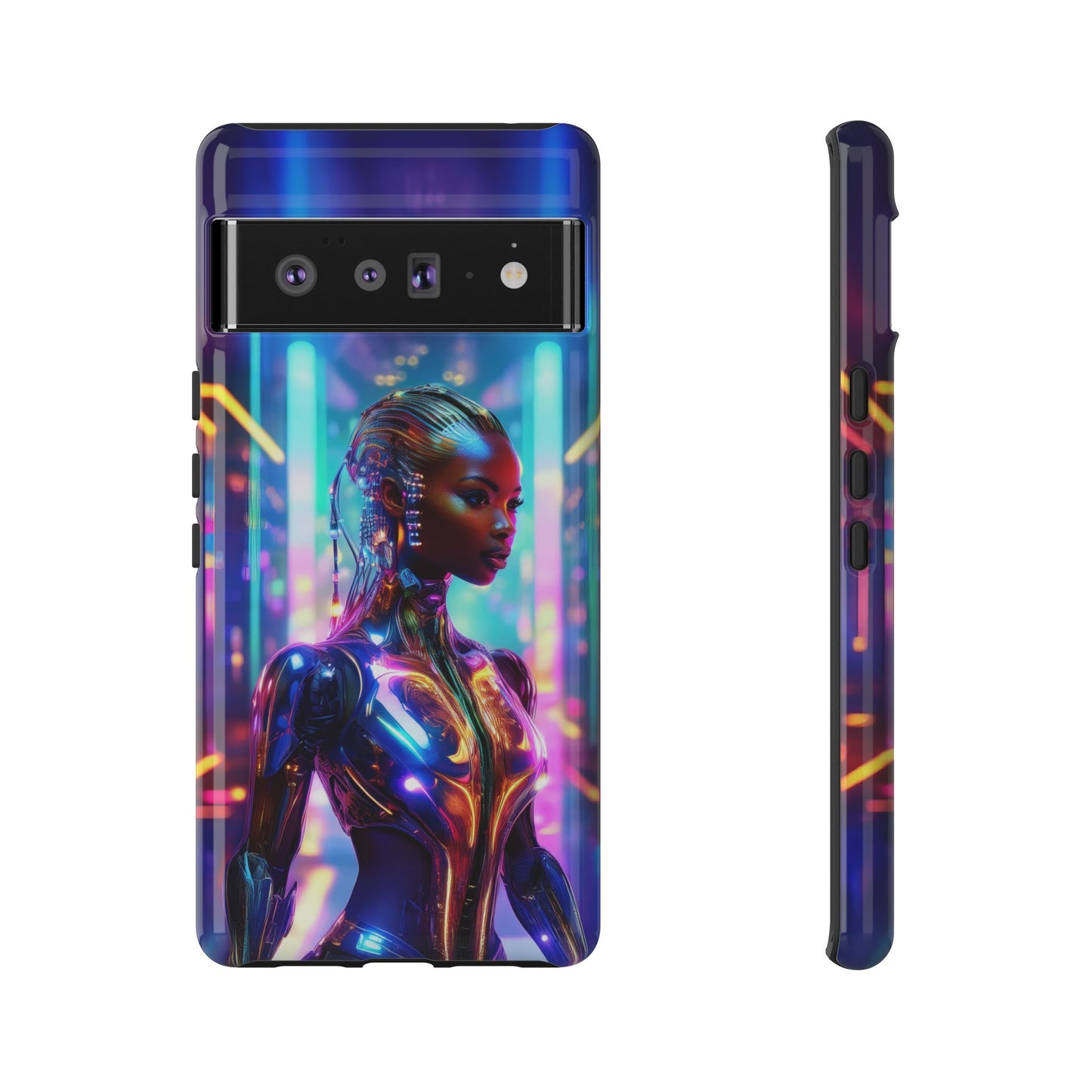 Futuristic Human Android Hybrid Cell Phone Case 018