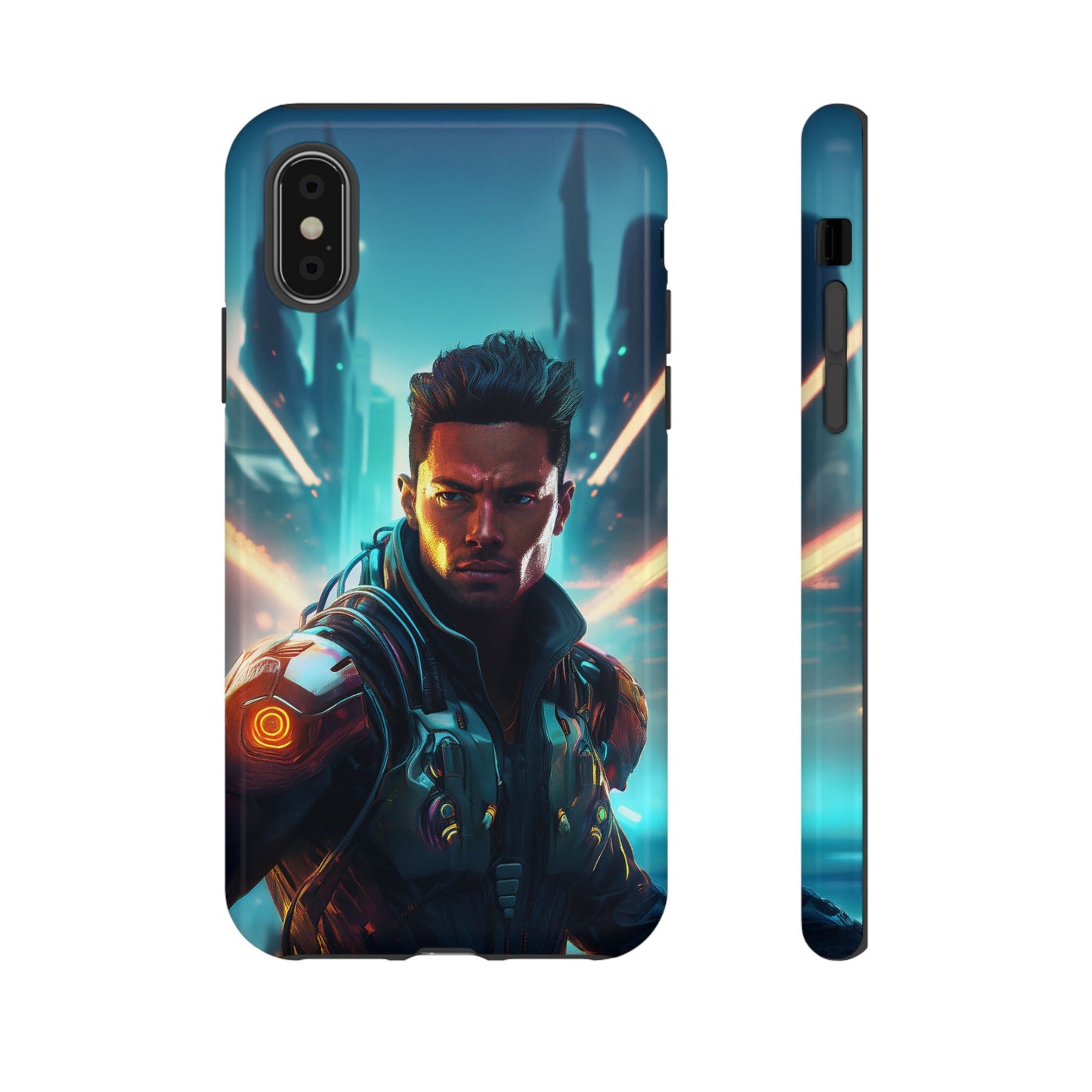 Futuristic Cyberpunk Male Cell Phone Case 015