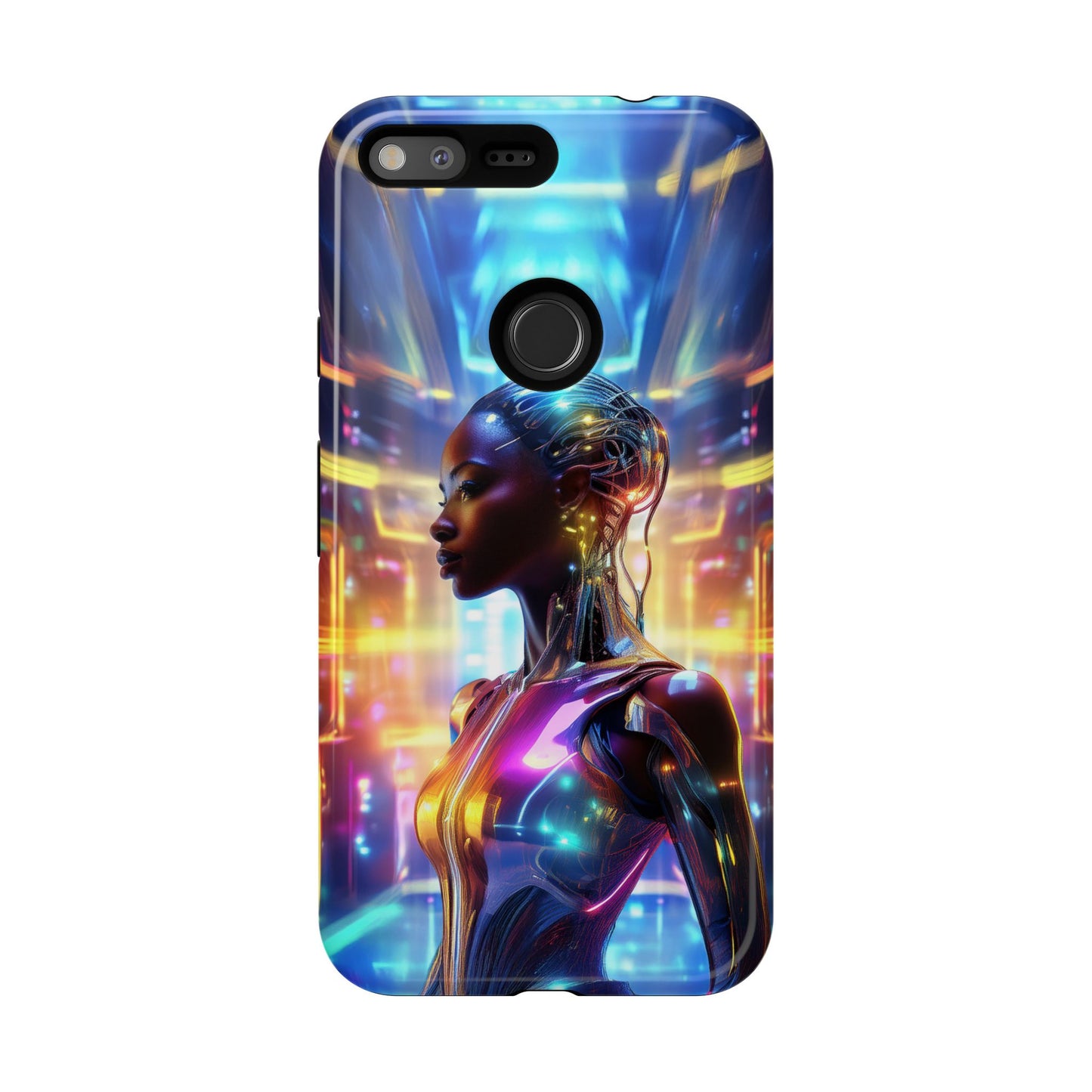 Futuristic Human Android Hybrid Cell Phone Case 011